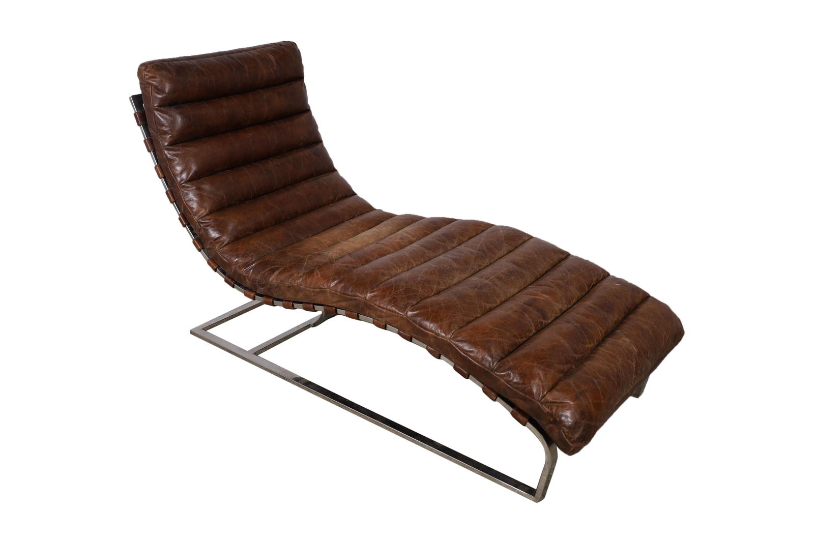 Restoration Hardware Leather Chaise (1 of 5)