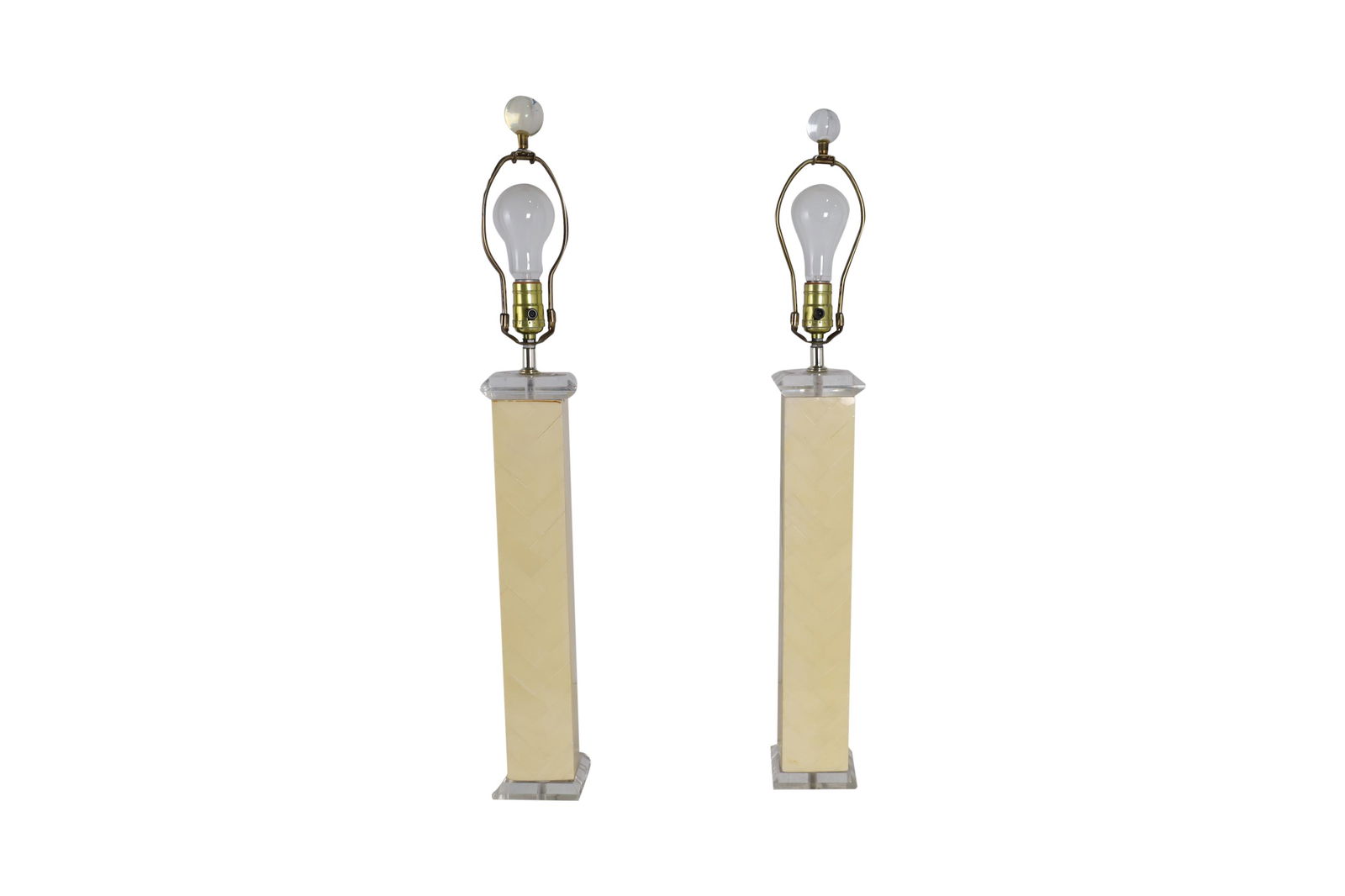 Lucite Lamps - Pair (1 of 4)