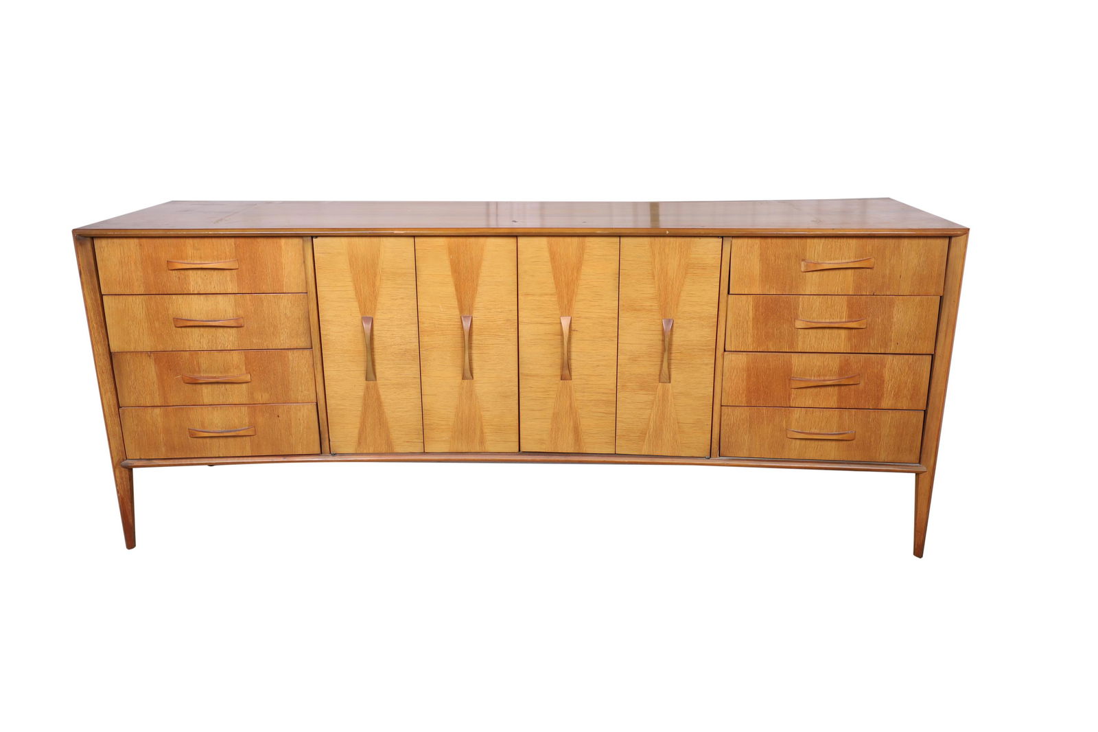 Concave Walnut Credenza (1 of 8)