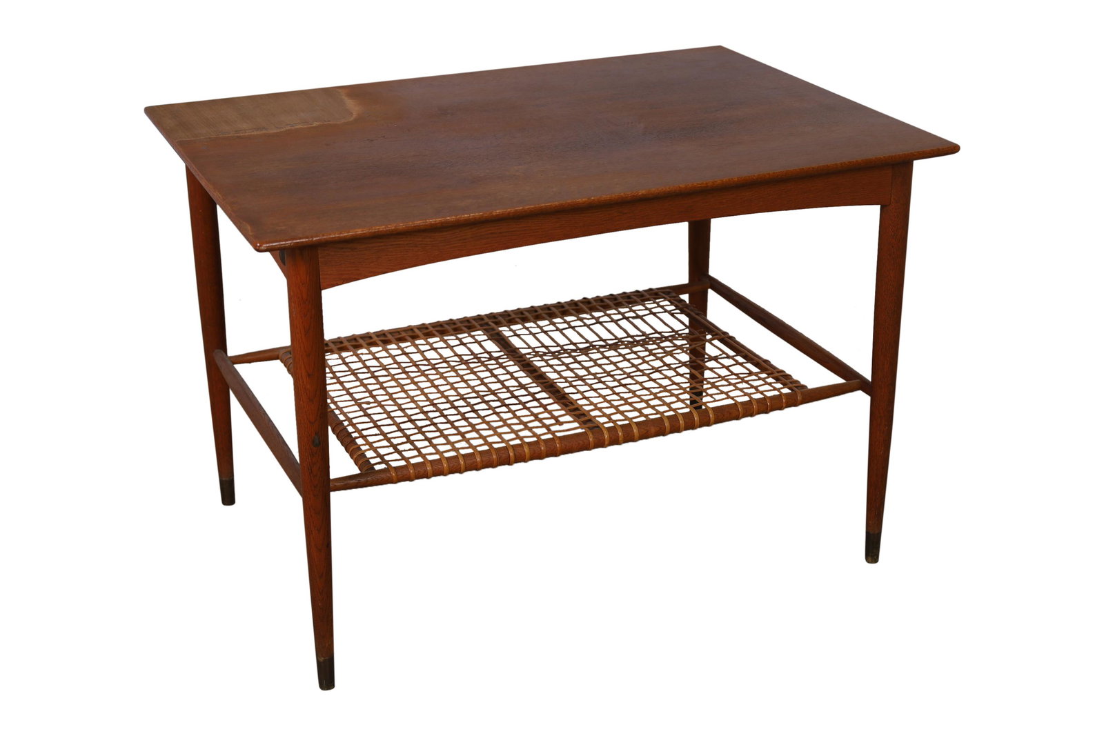 DUX - Teak and Cane End Table (1 of 4)