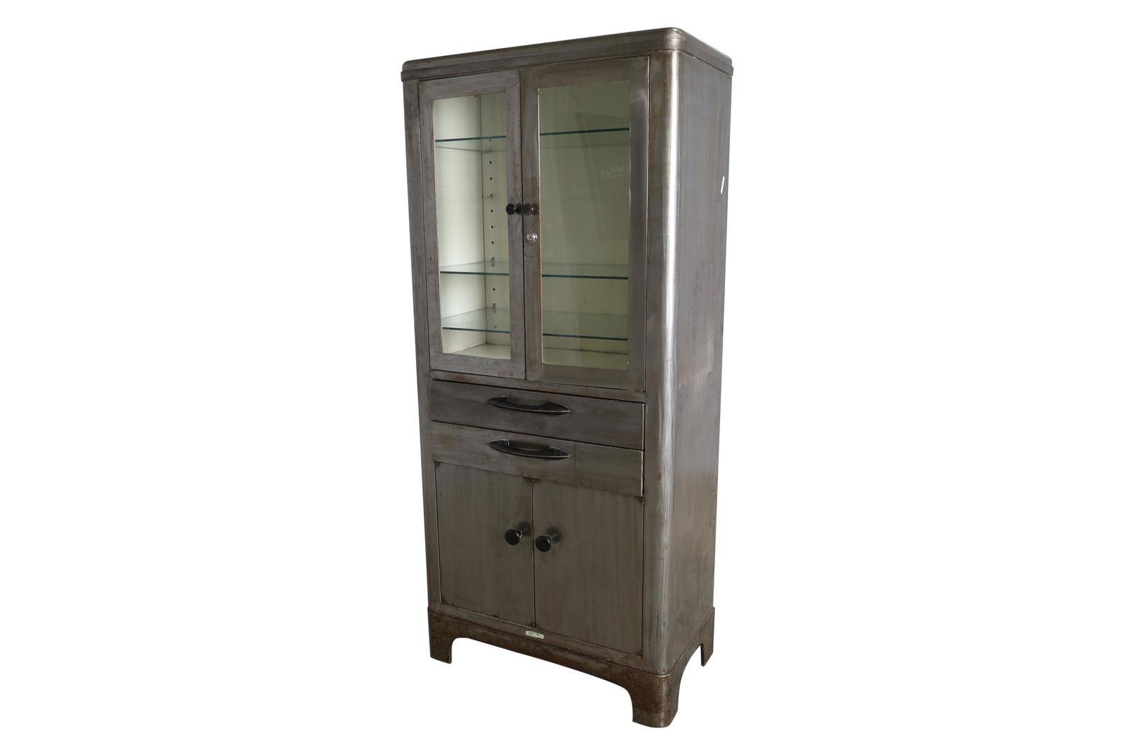 Medical Glass and Steel Cabinet (1 of 3)