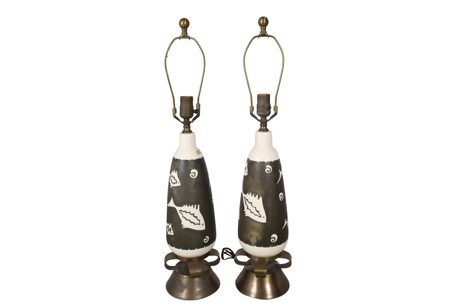 Mid Century Fish Lamps (1 of 3)