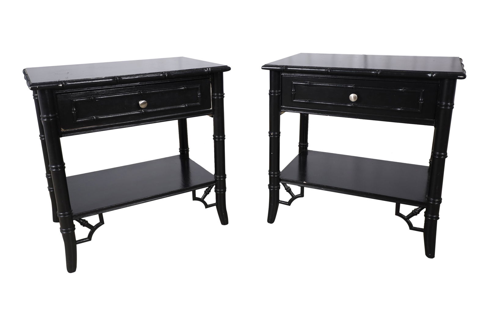 Thomasville - Faux Bamboo End Stands (1 of 4)