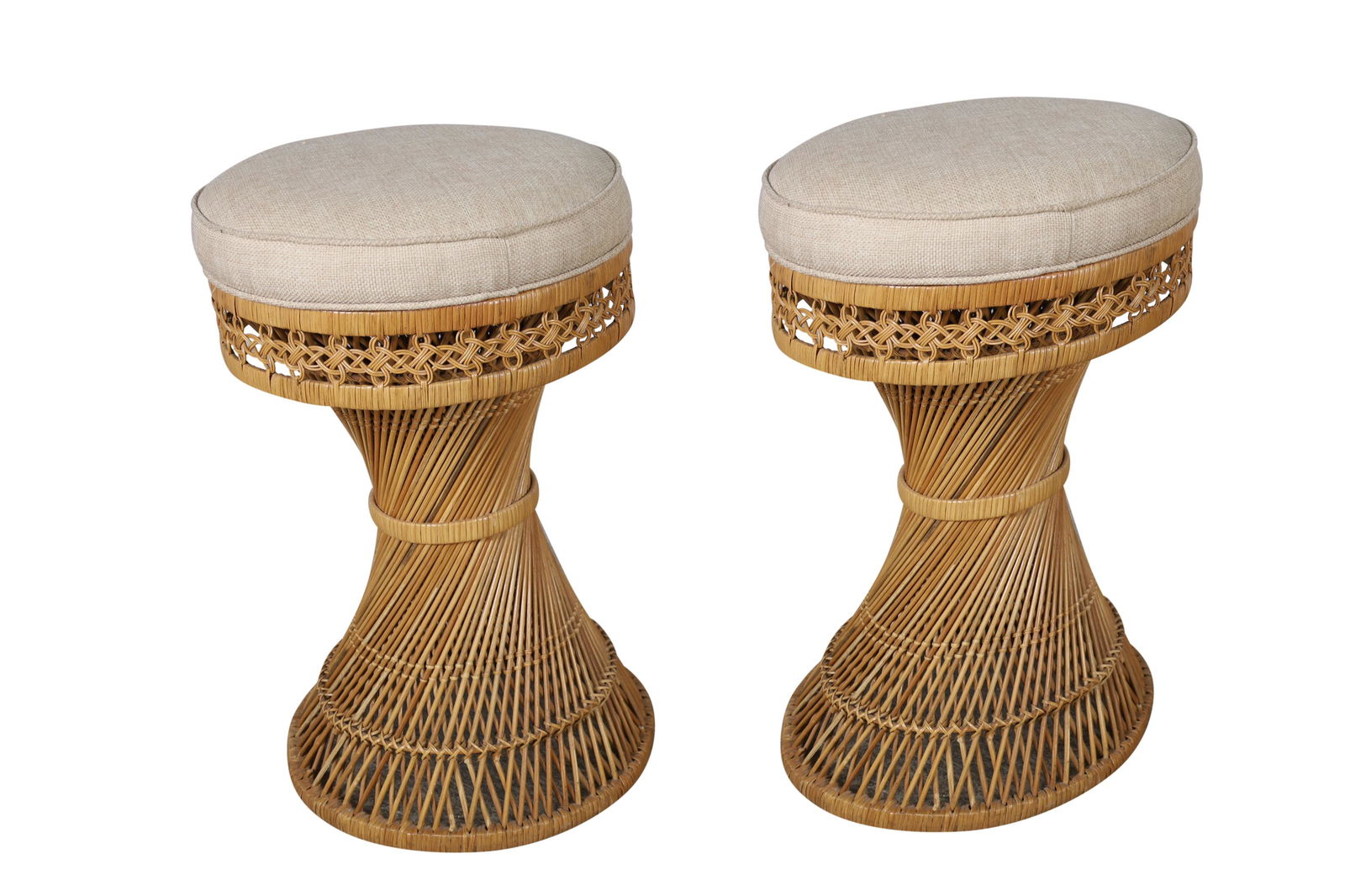 Lilly Pulitzer - Wicker Stools (1 of 5)