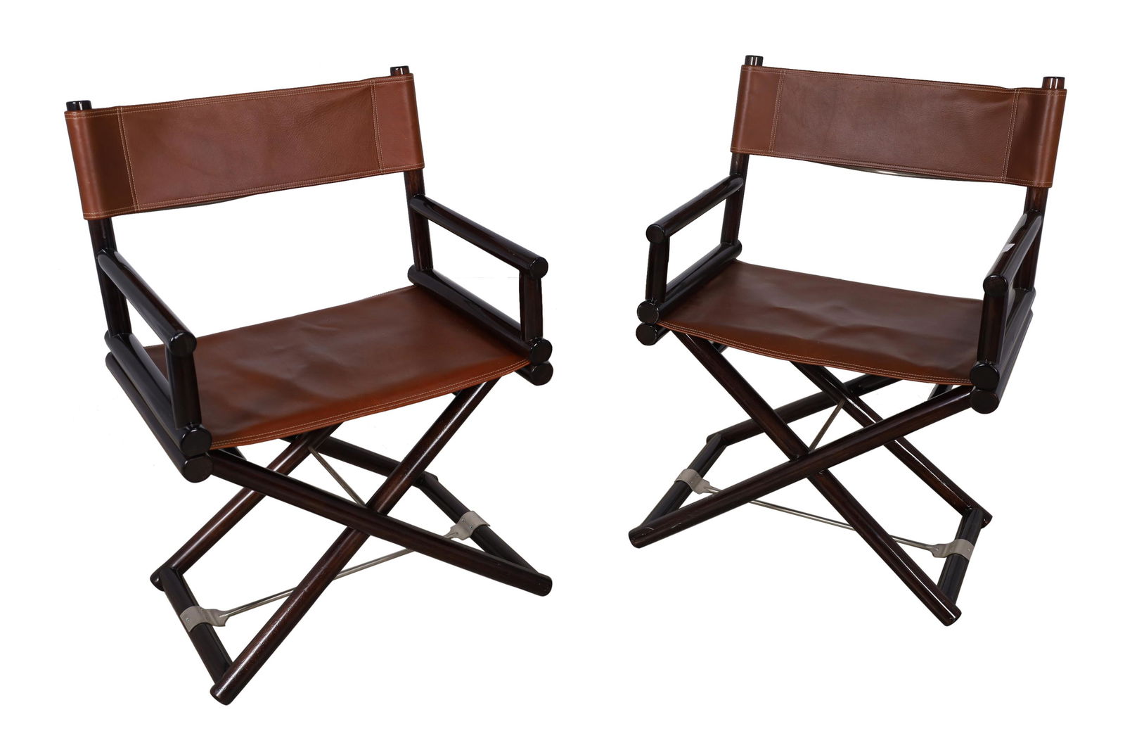 Coach - Leather Directors Chairs - Pair (1 of 7)