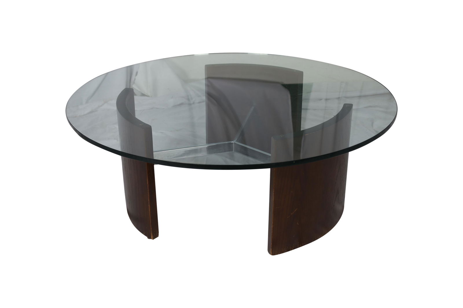 Vladimir Kagan - Selig Radius Coffee Table: Vladimir Kagan Selig radius coffee table. Dimensions - 15" x 40"