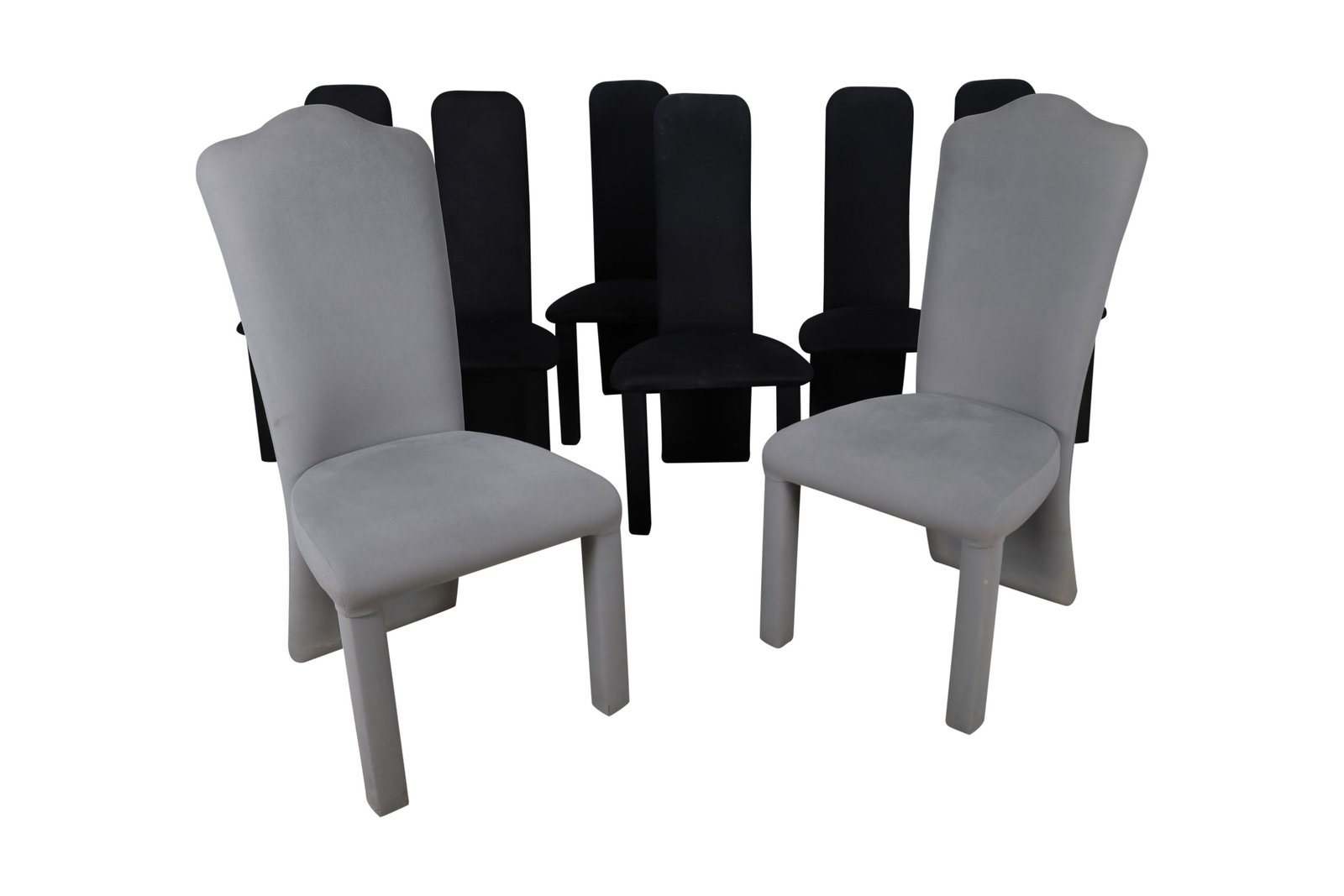 Saporiti Style Dining Chairs - 8: Set of 8 Saporiti style dining chairs. Dimensions - 44" x 21" x 21"