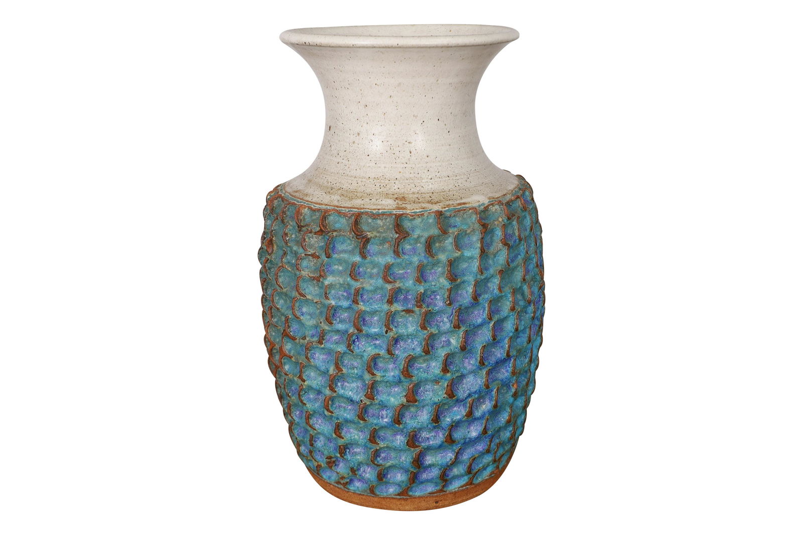 Stan Bitters Style "Thumbprint" Pottery Vase (1 of 3)