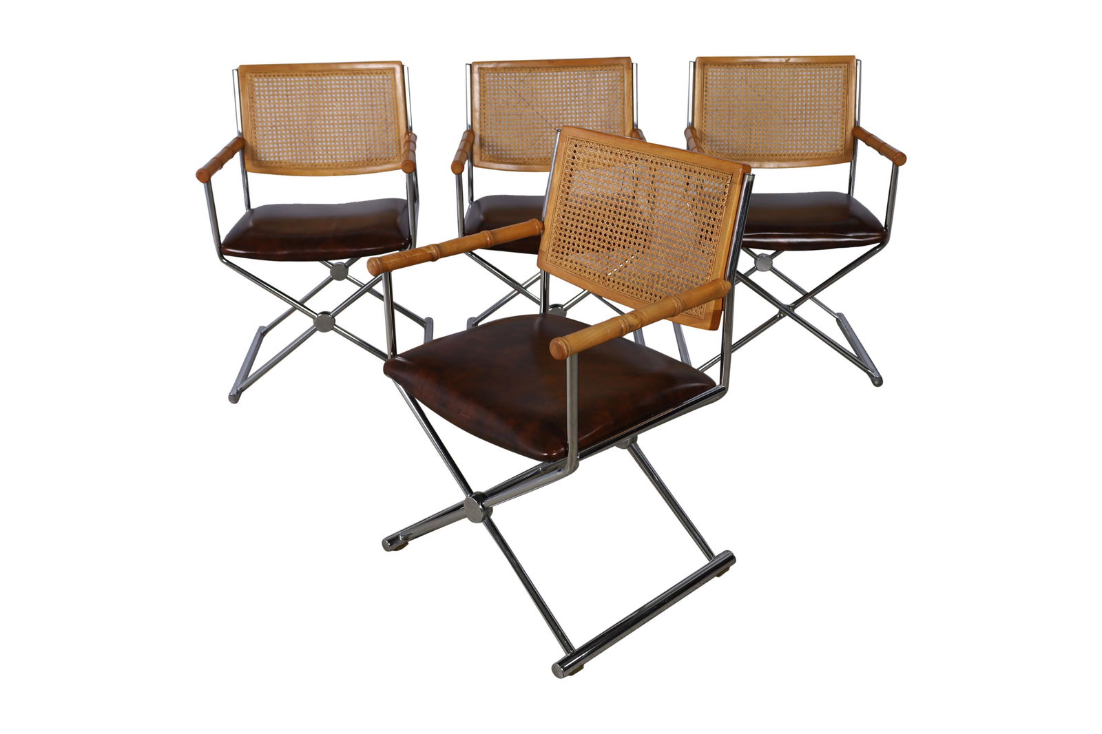 Chromecraft - Faux Bamboo Chrome Kitchen Chairs-4 (1 of 6)