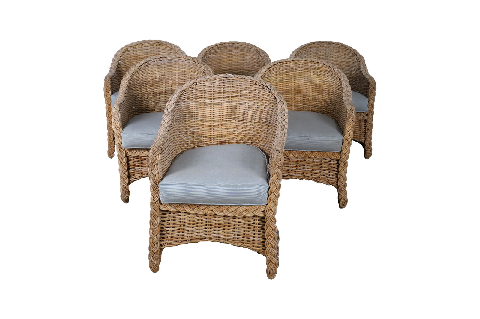 Wicker and Rattan Dining Chairs - 6 (1 of 8)