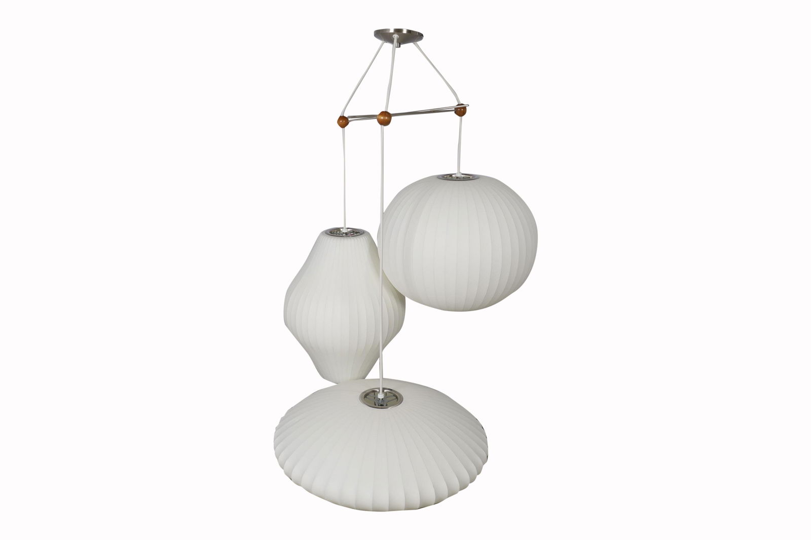 George Nelson - 3 Light Chandelier (1 of 3)