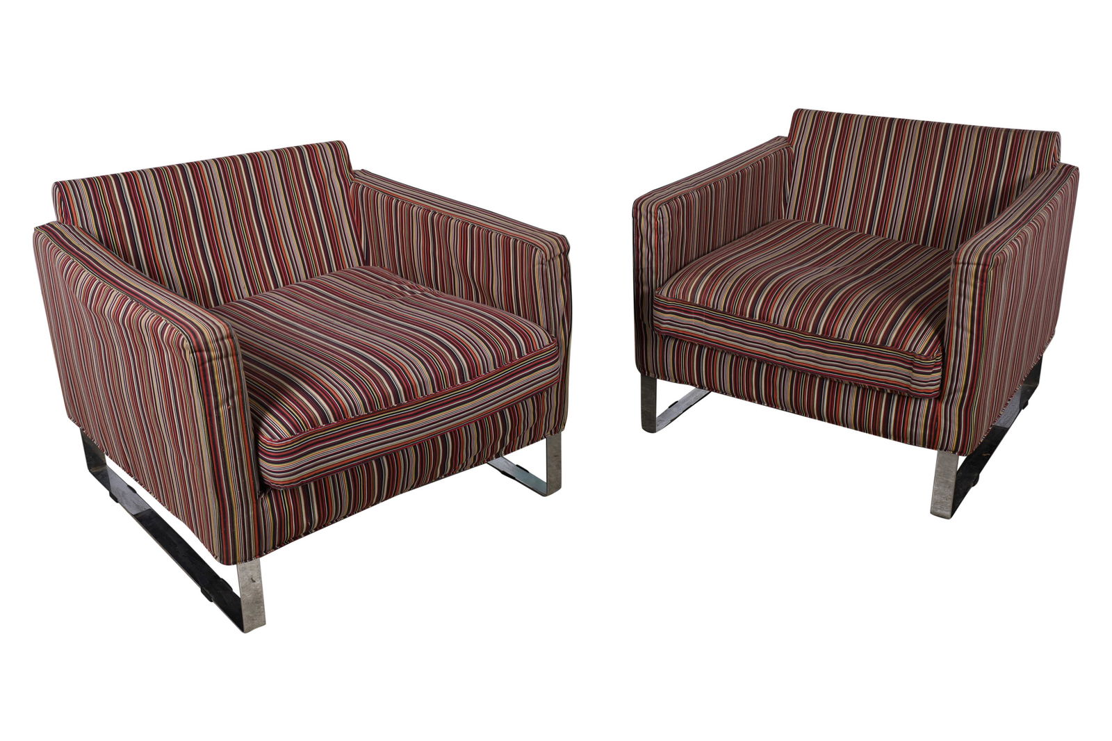 Milo Baughman Style Lounge Chairs (1 of 4)