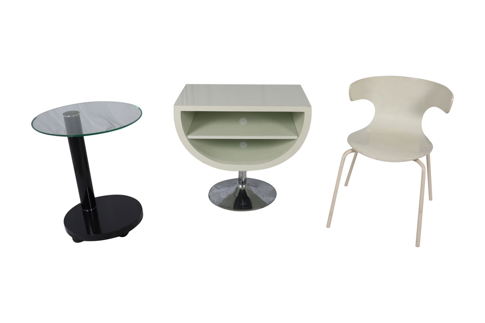 West Elm Chair, Post Modern Stand & Table (1 of 3)