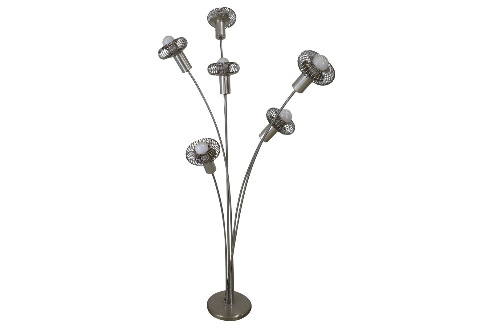 Chrome 6 Light Floor Lamp (1 of 3)