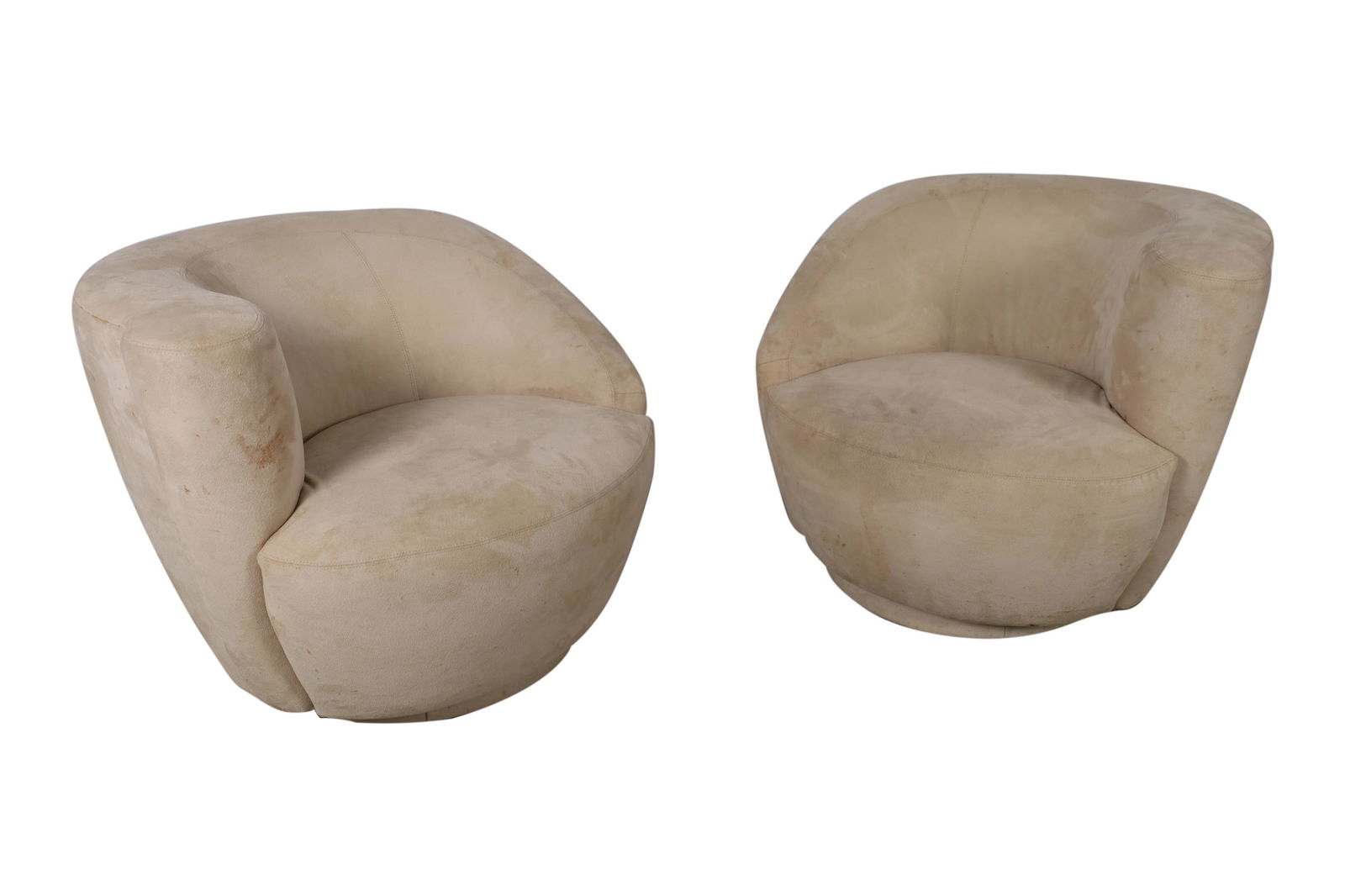 Kagan Style Swivel Chairs - Pair (1 of 3)