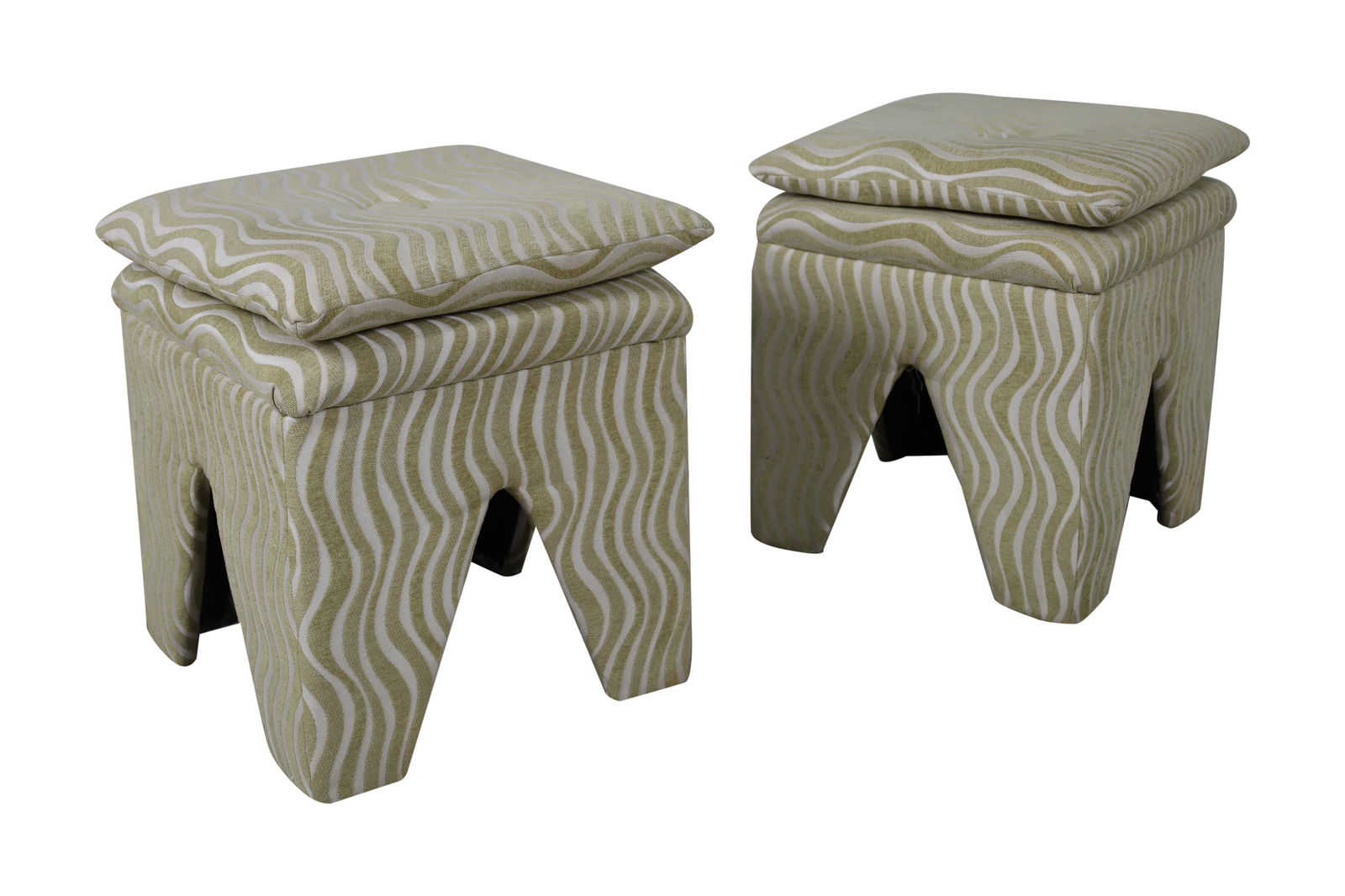 Upholstered Stools - Pair (1 of 3)