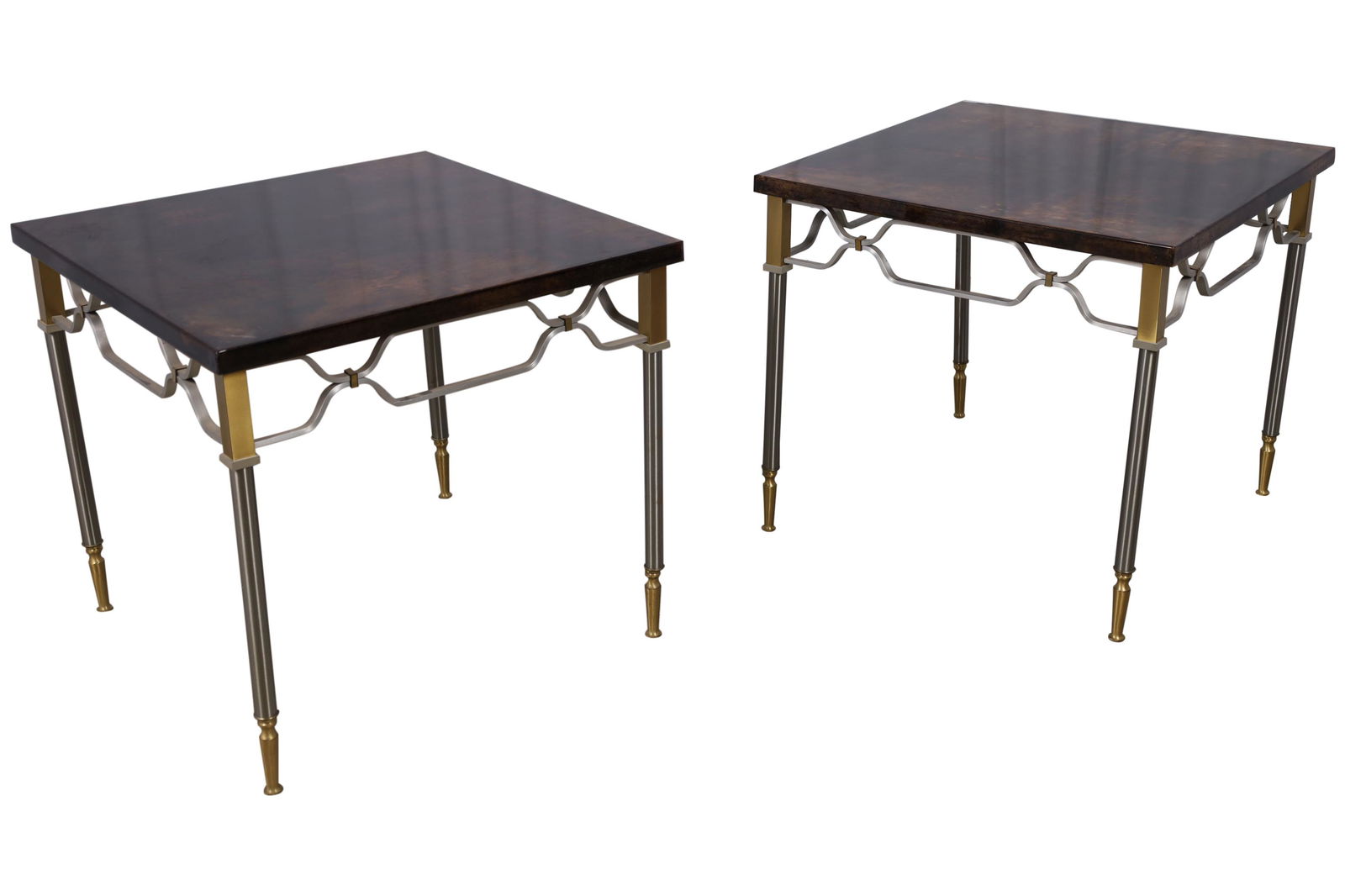 Aldo Tura - Lacquered Goatskin Tables - Pair (1 of 6)