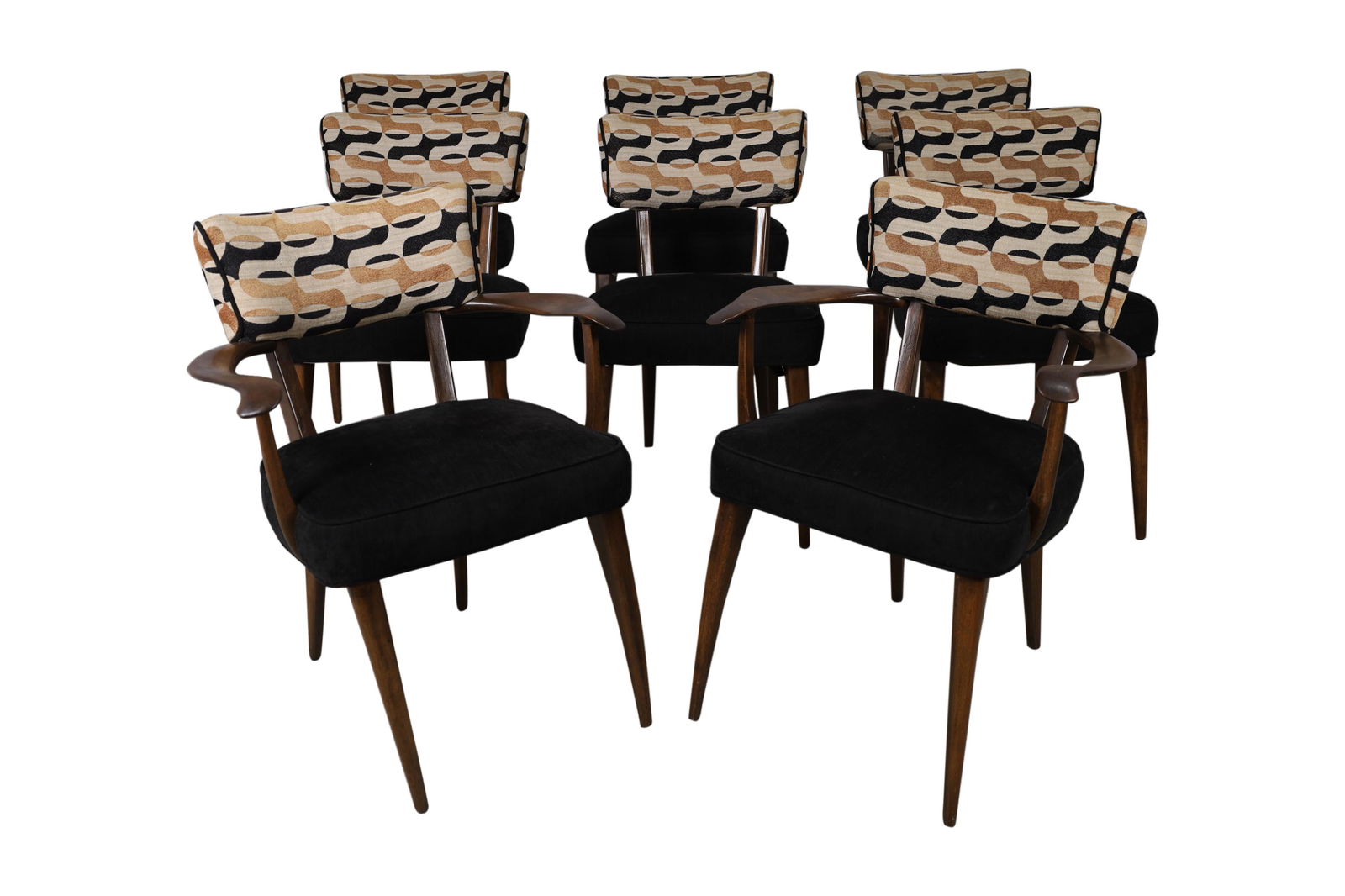 Mid Century Walnut Dining Chairs - 8 (1 of 7)