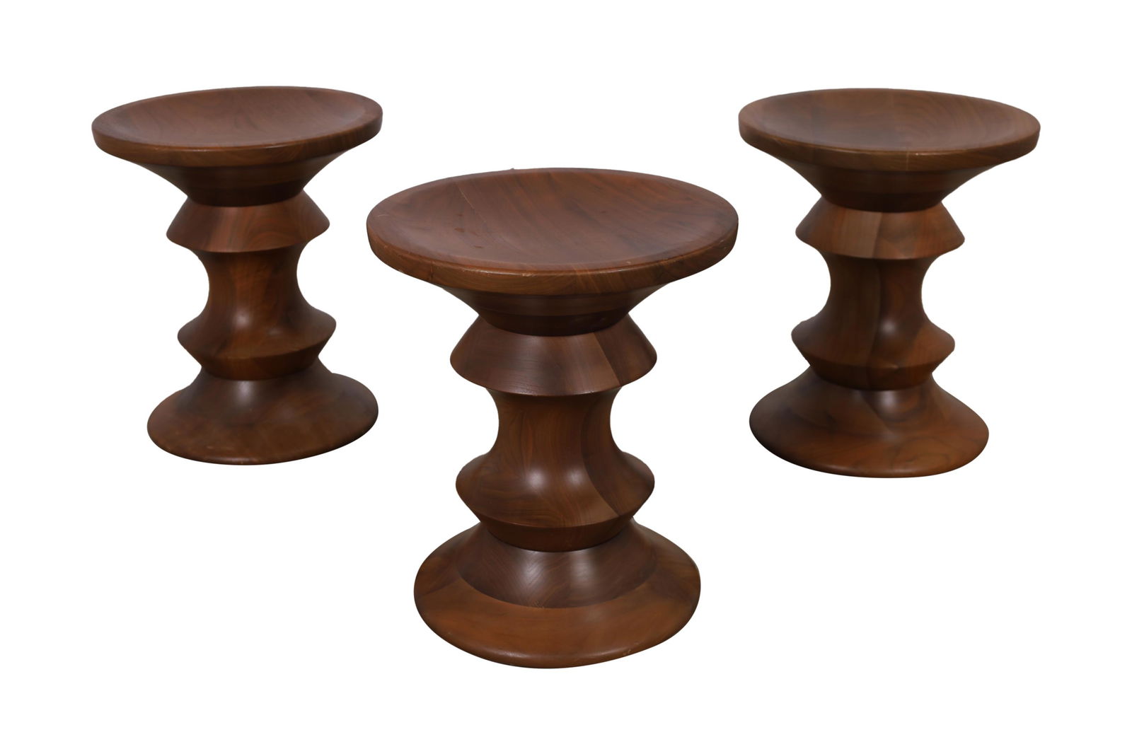 Eames - Time Life Walnut Stools - 3 (1 of 5)