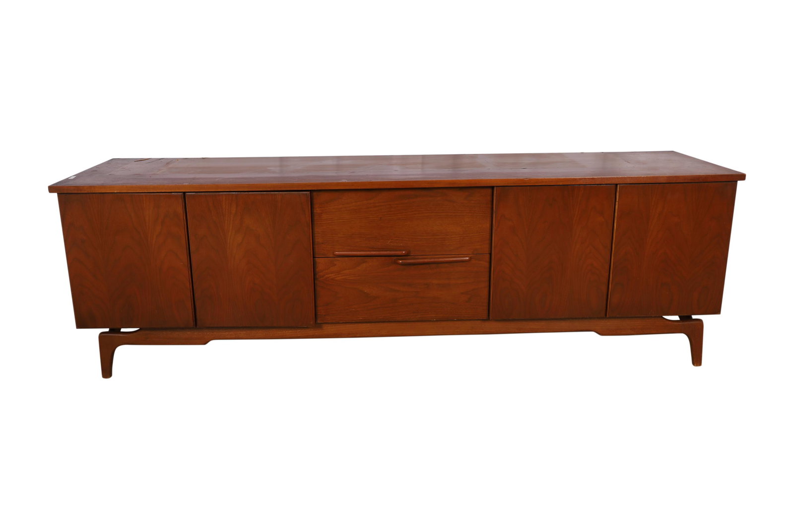 Walnut Credenza: Walnut credenza. Dimensions - 25" x 79" x 20"