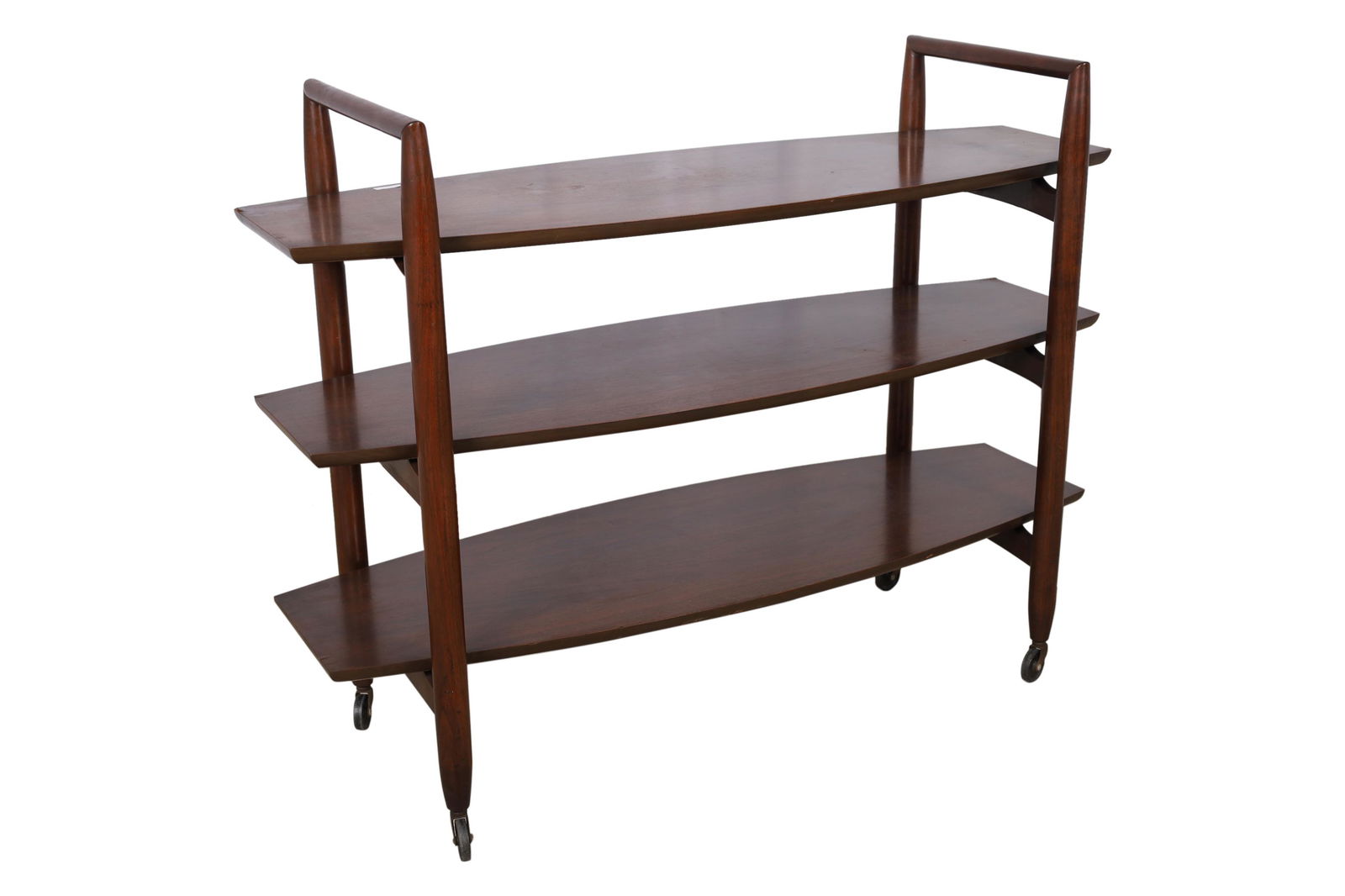 T.H. Robsjohn Gibbings - Walnut 3 Tier Server (1 of 7)