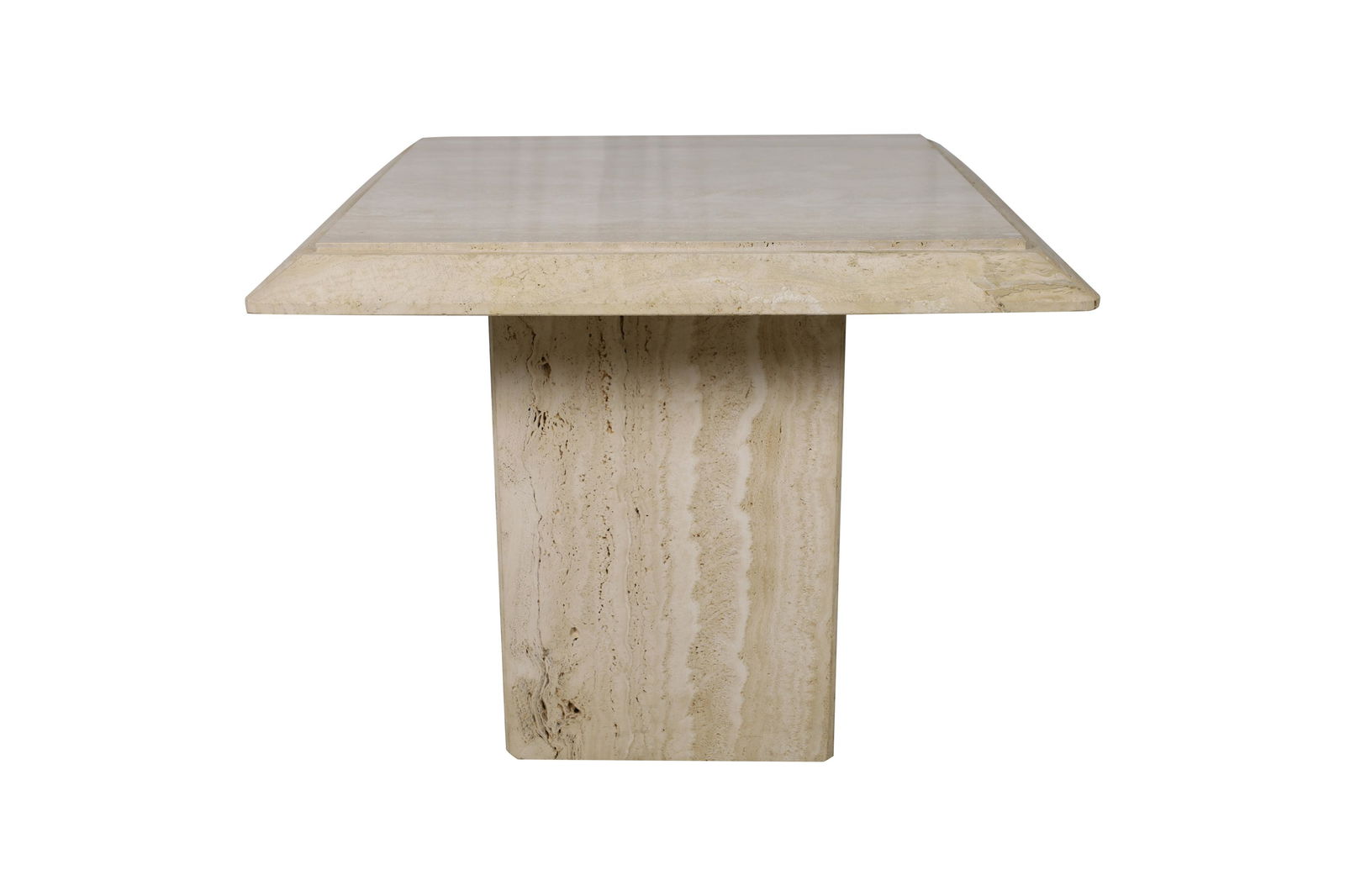 Italian Travertine Lamp Table (1 of 5)