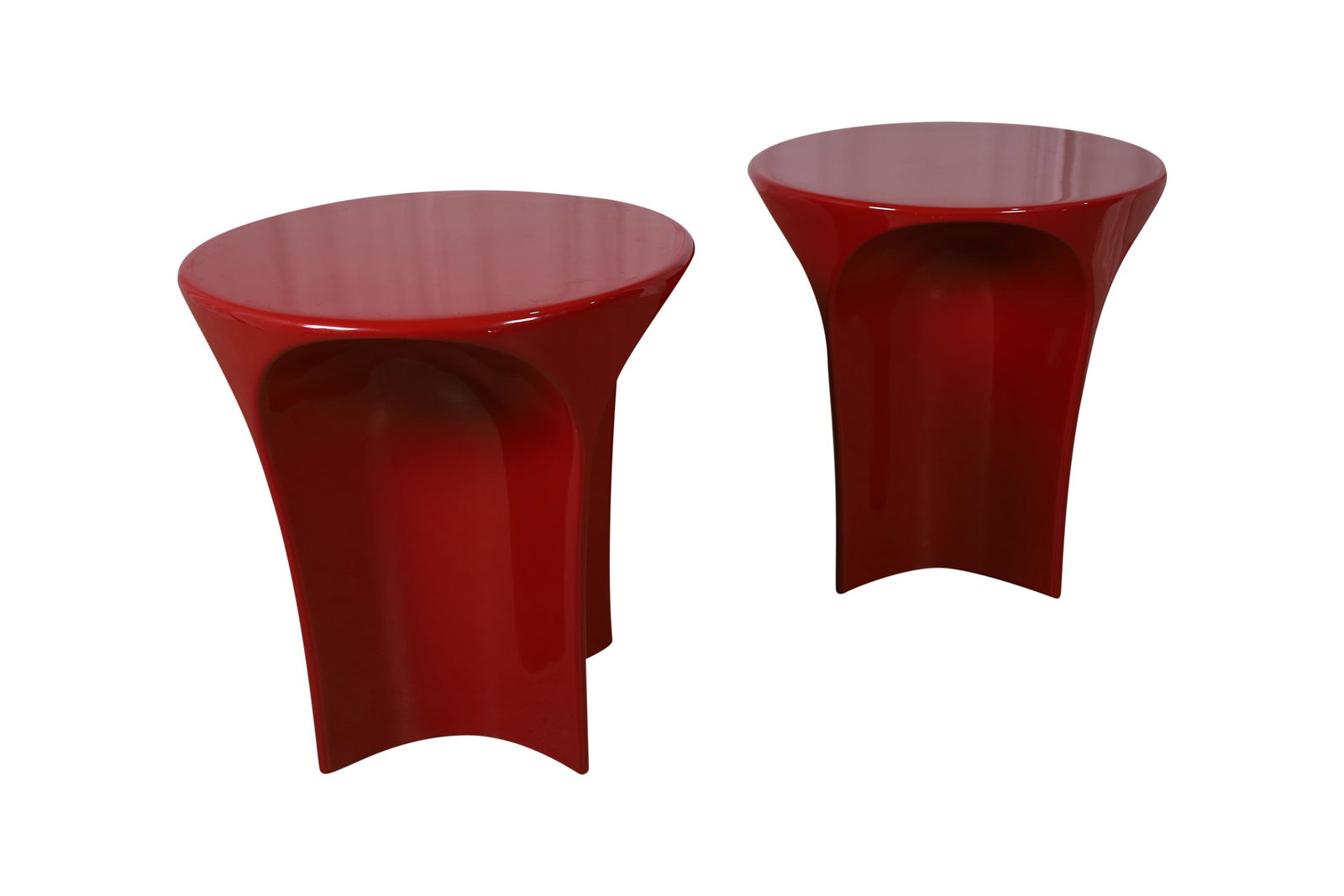 Post Modern Plastic Tables - Pair (1 of 4)
