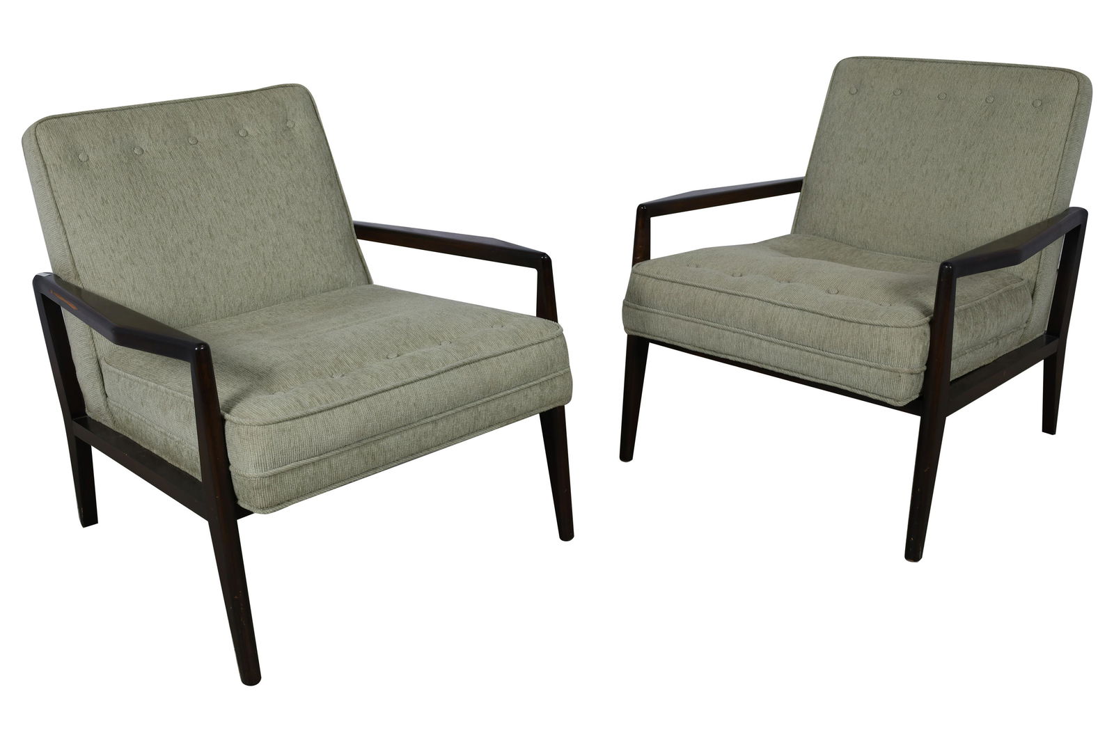 Edward Wormley Style Lounge Chairs - Pair (1 of 5)