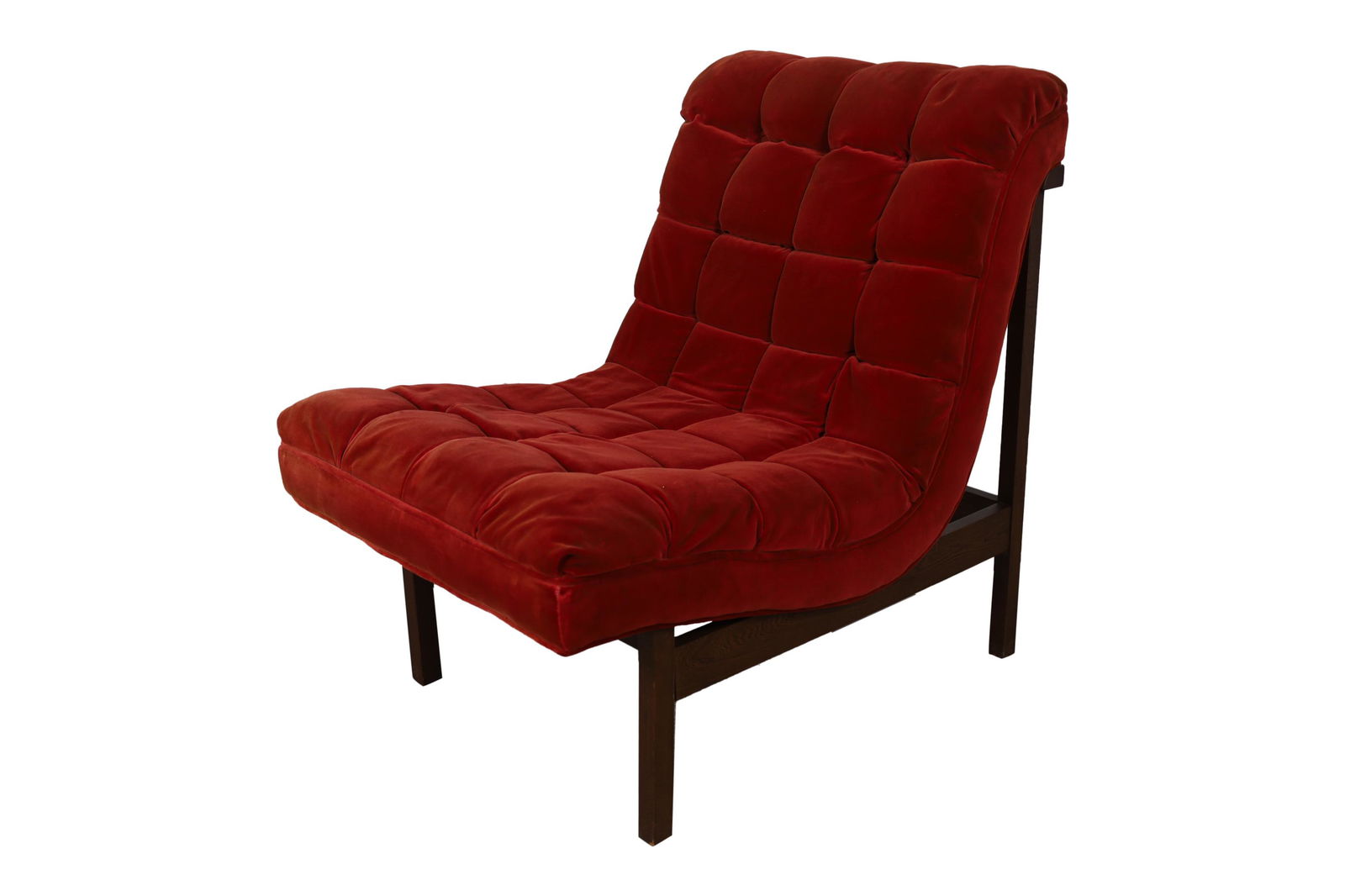 Milo Baughman Style Slipper Chair (1 of 4)