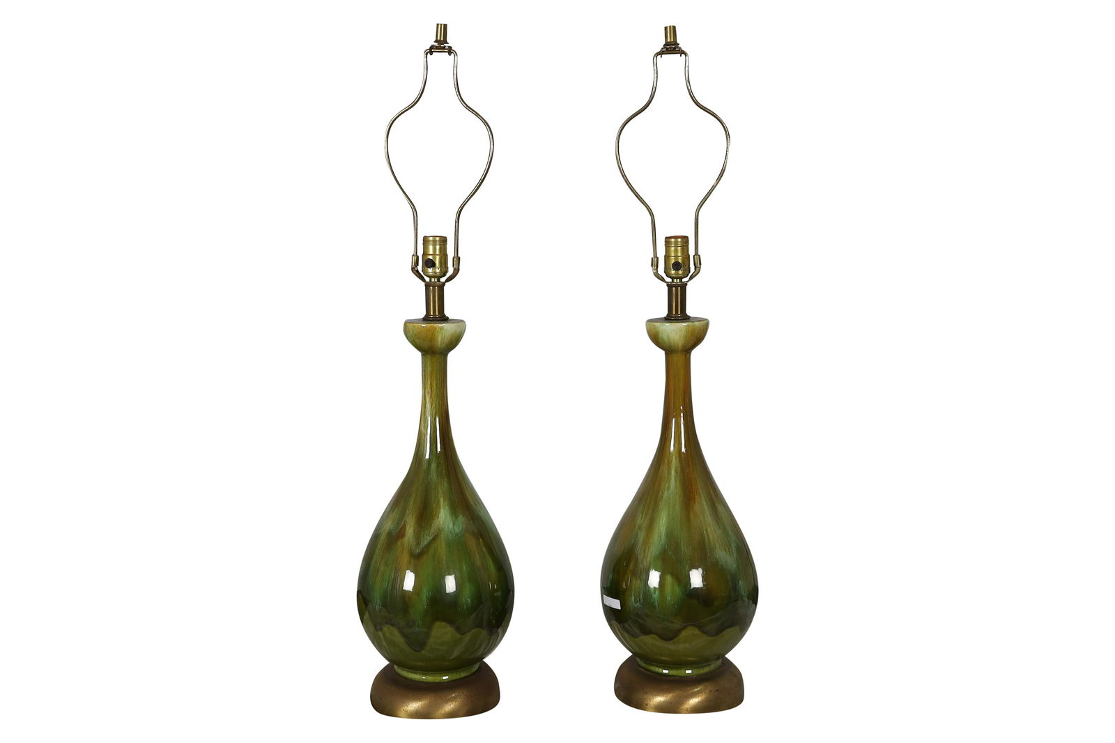 60's Pottery Lamps - Pair (1 of 3)