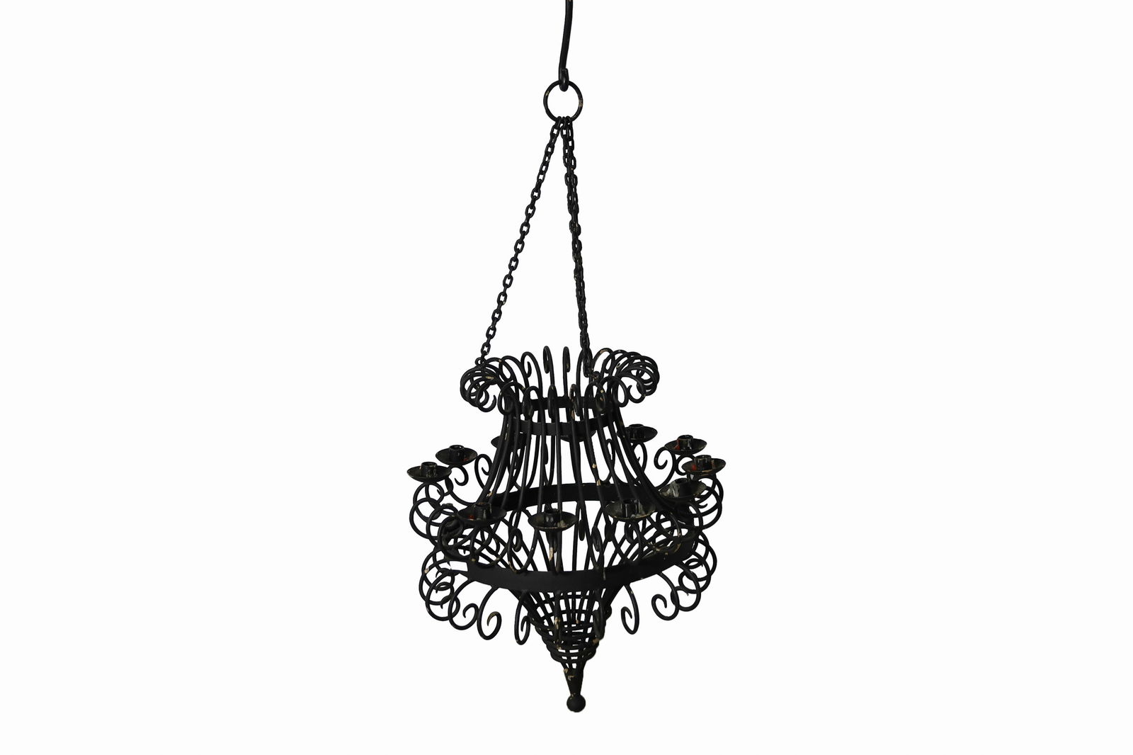 Antique Wax Candle Chandelier (1 of 3)