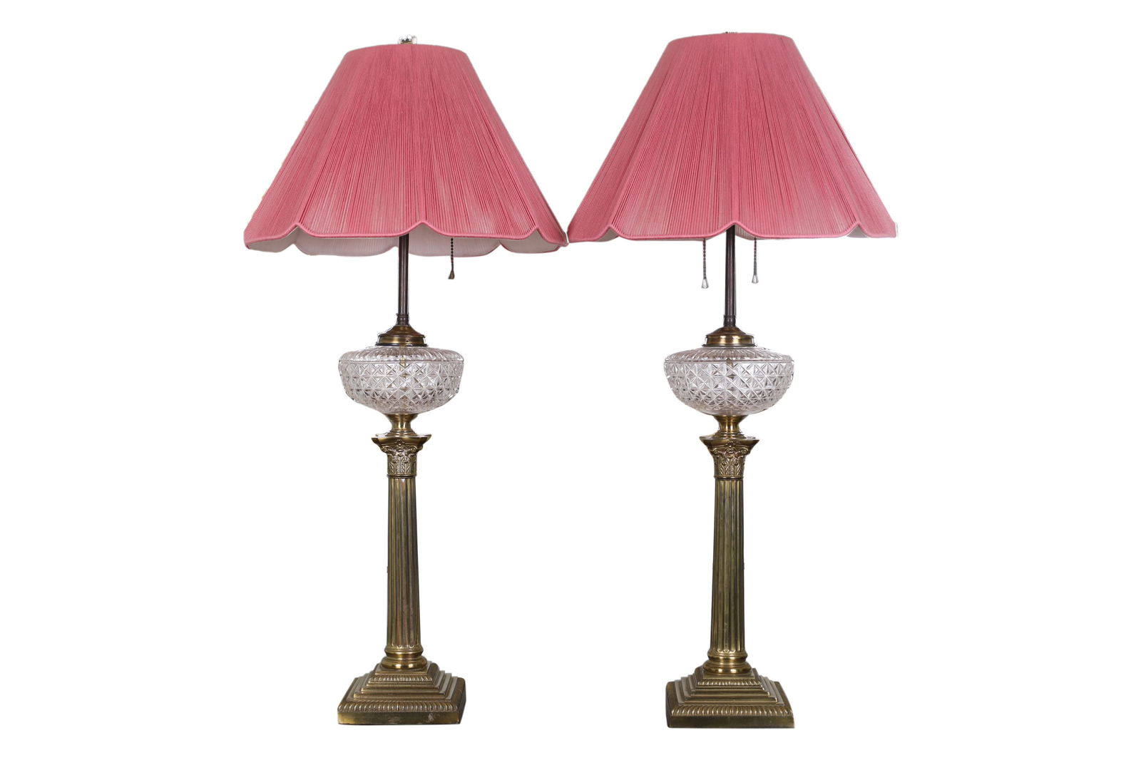 Electrified Kerosene Lamps - Pair (1 of 3)