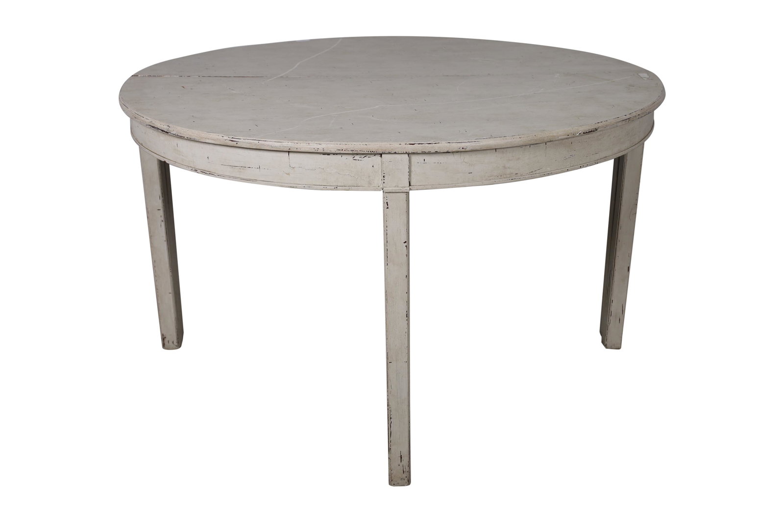 Swedish Antique Painted Dining Table: Swedish antique painted antique dining table with 2 leaves. Dimensions - 30" x 51" leaves- 23"