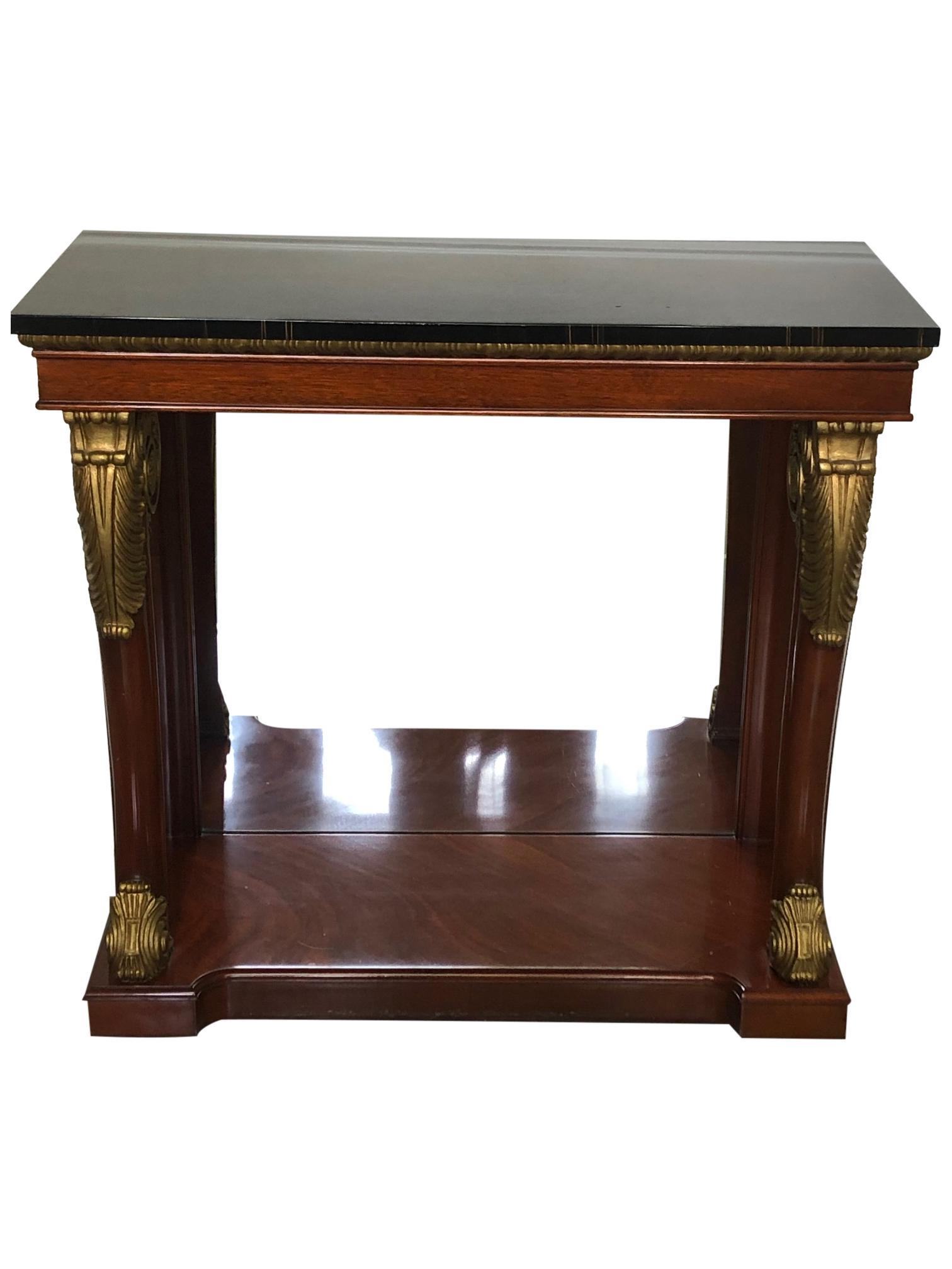 Kindle- Empire Style Faux  Marble Top Pier Table (1 of 2)