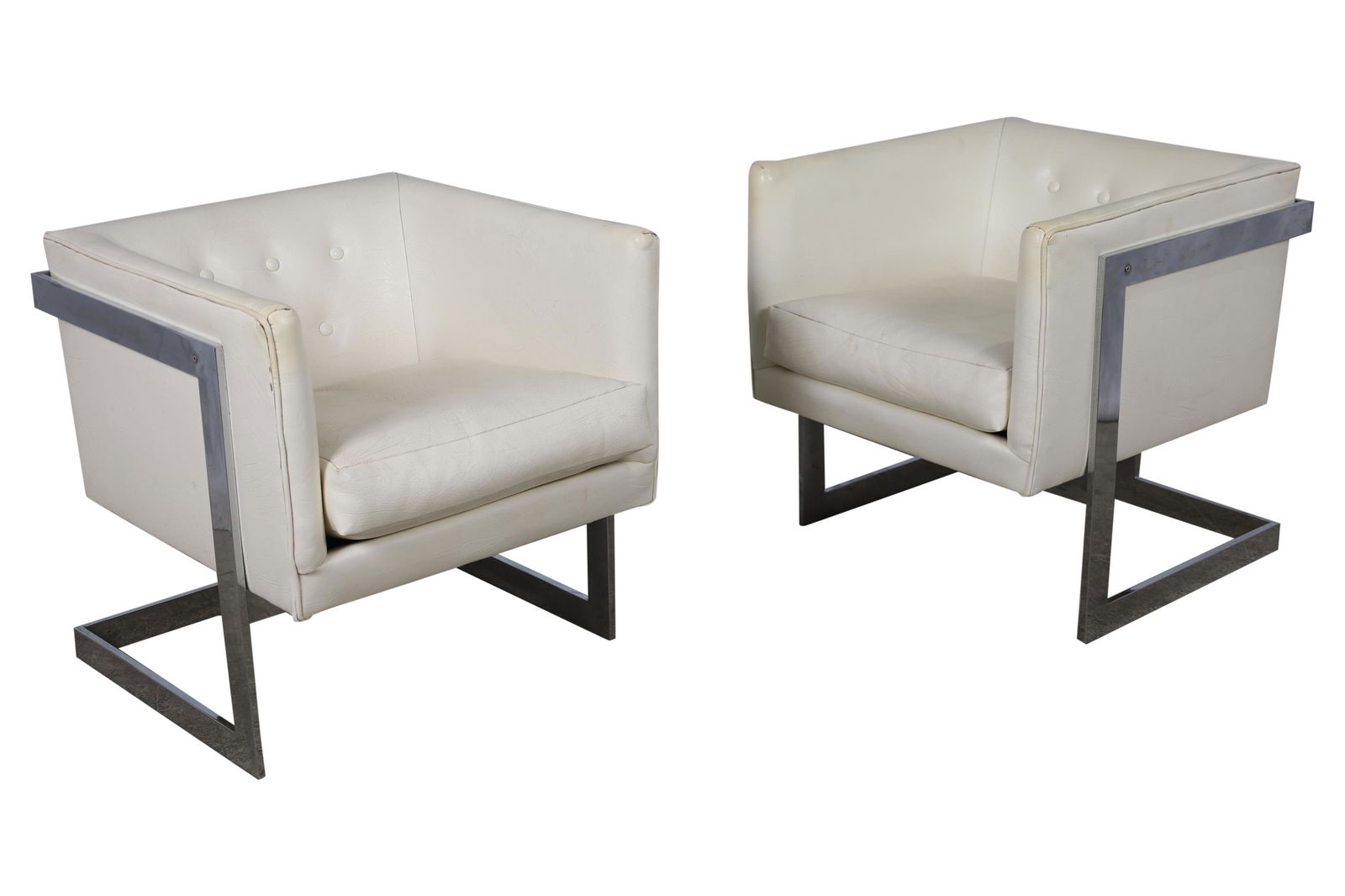 Milo Baughman - Cantilever Chairs - Pair (1 of 6)