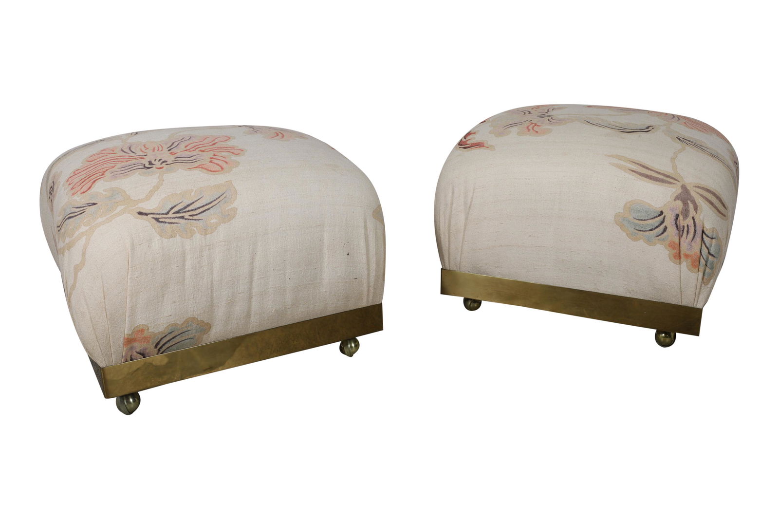 Karl Springer Style Poufs - Pair (1 of 3)