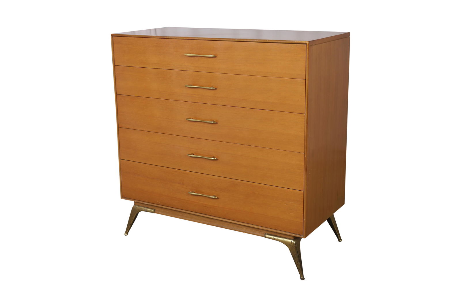 Rway - Sculpted Brass Leg Highboy (1 of 7)