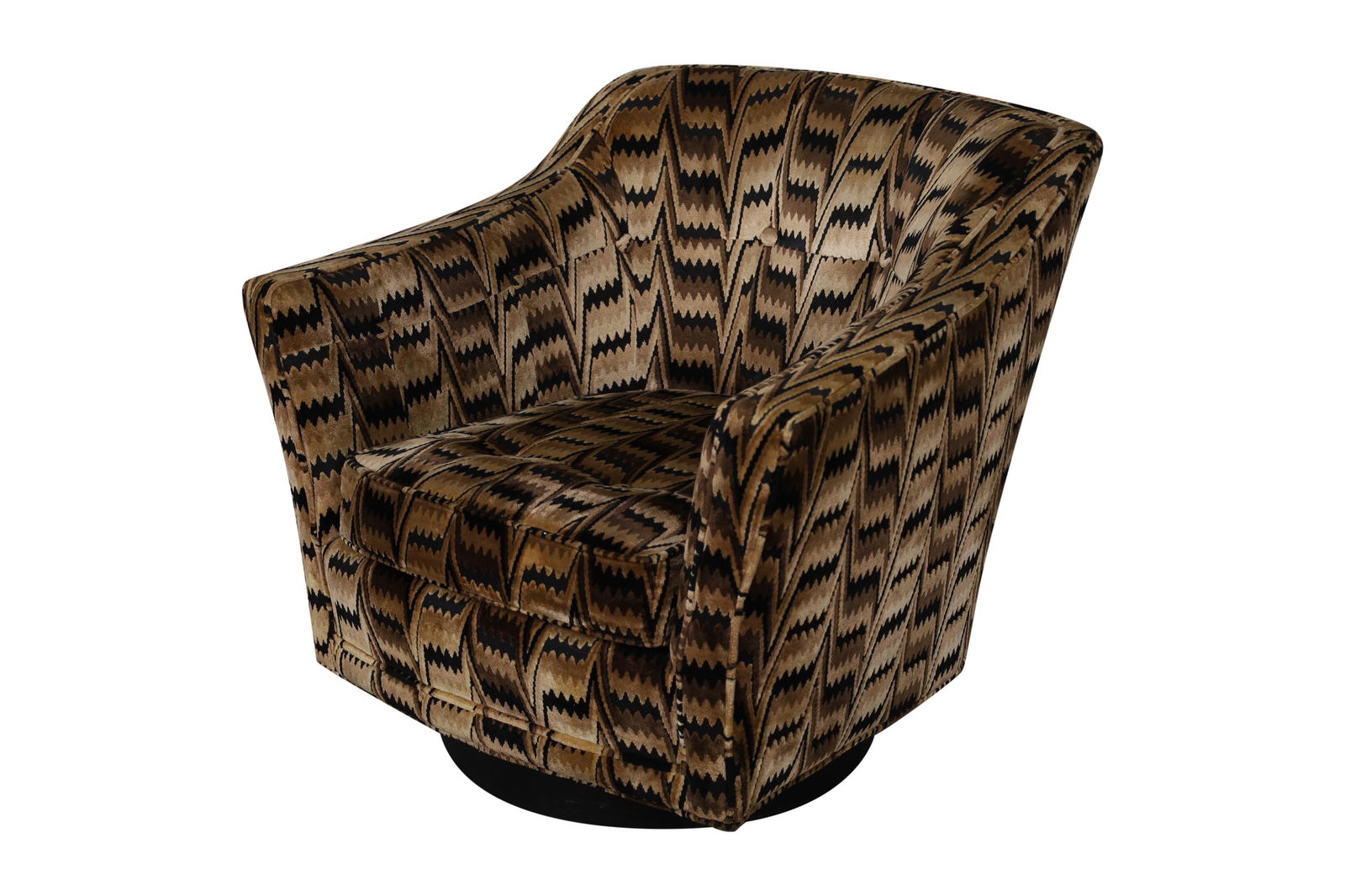 Wooden Plinth Base Swivel Chair (1 of 4)