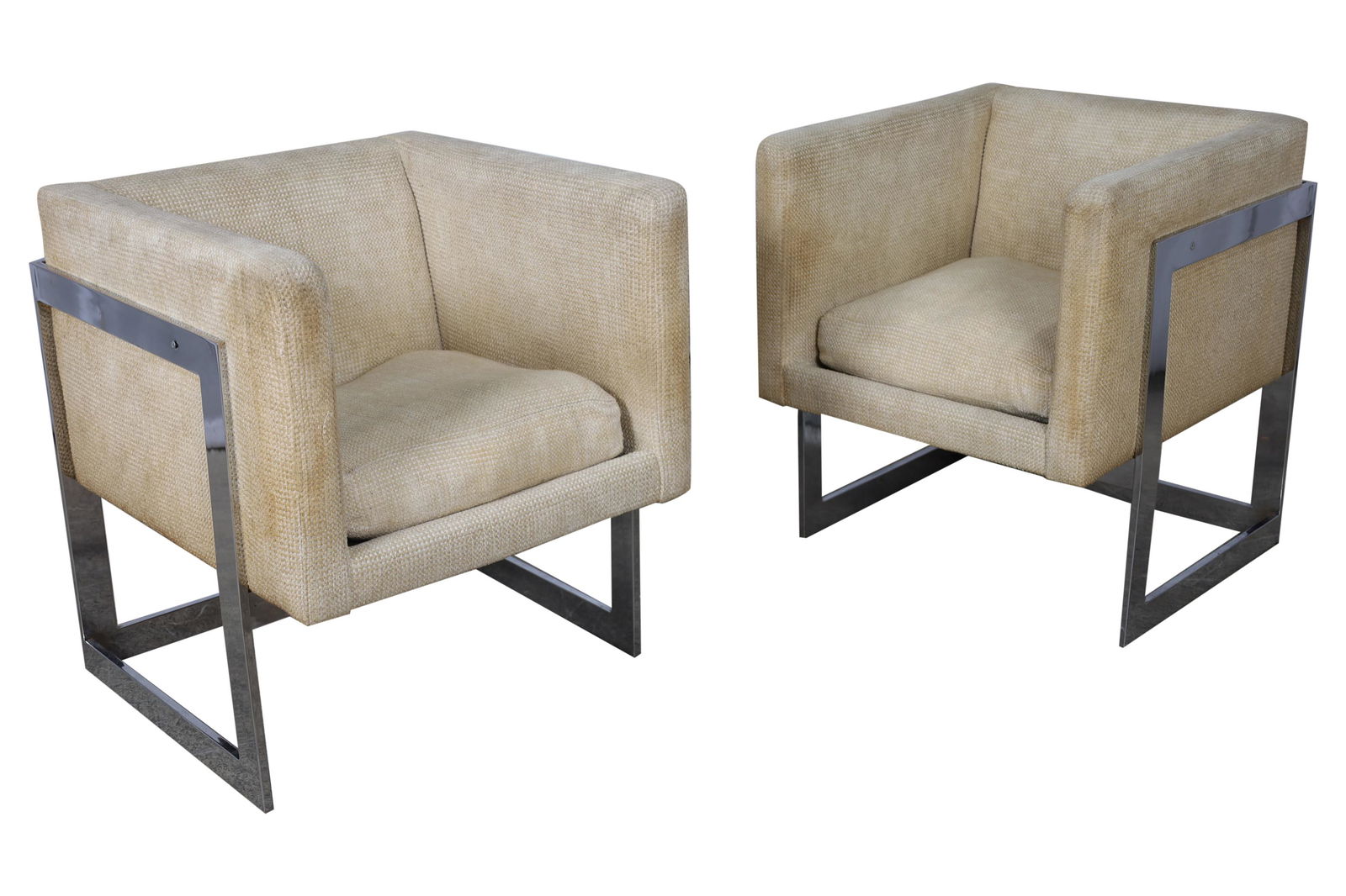 Milo Baughman - Cube Lounge Chairs (1 of 5)