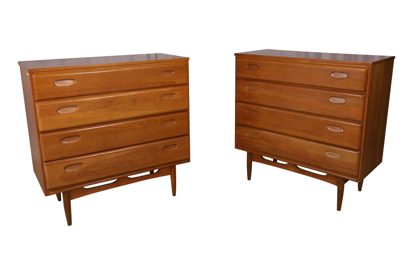 Danish Style Oak Chest of Drawers - Pair (1 of 5)