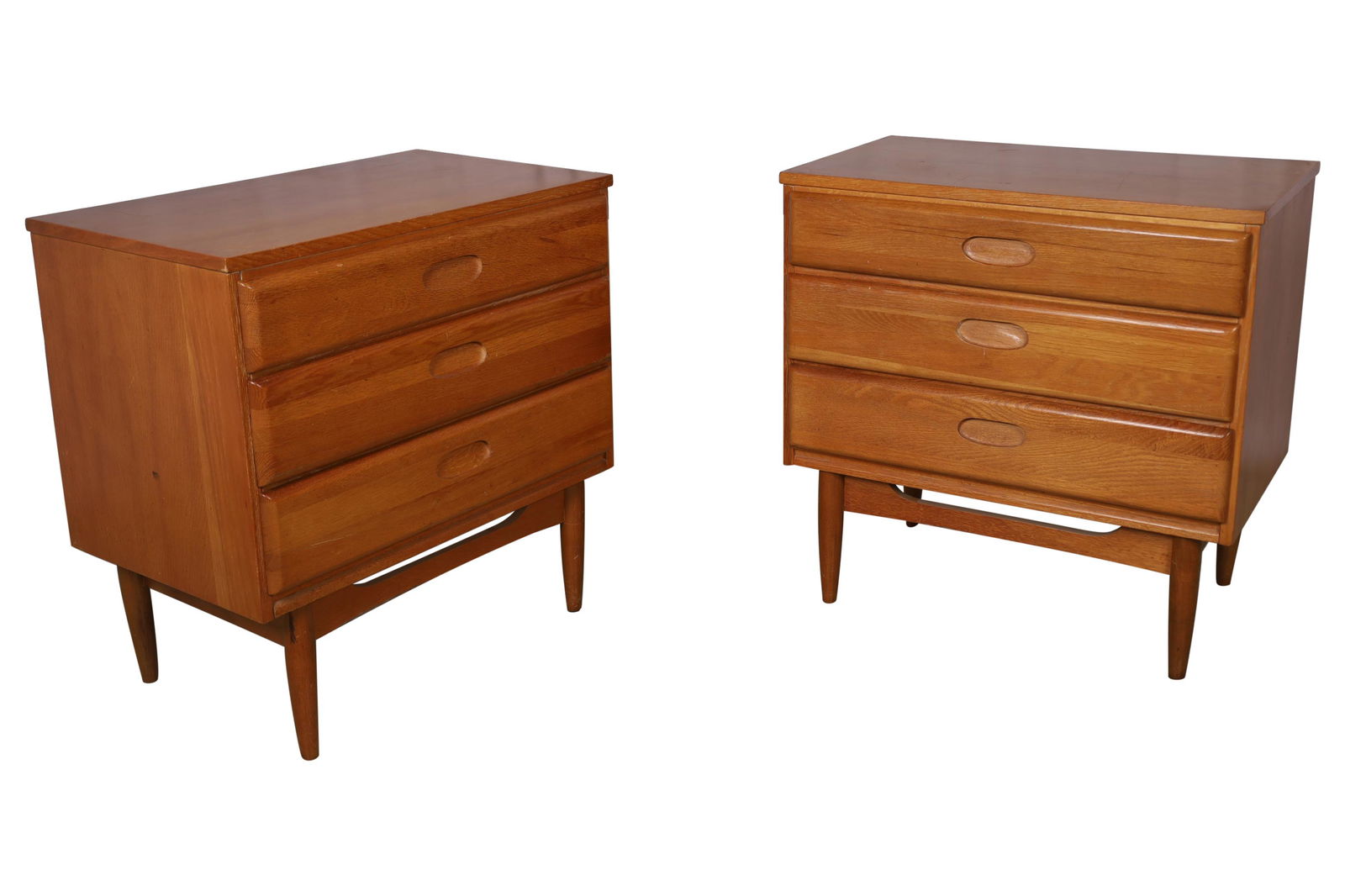Danish Style Oak Small Chest - Pair (1 of 4)