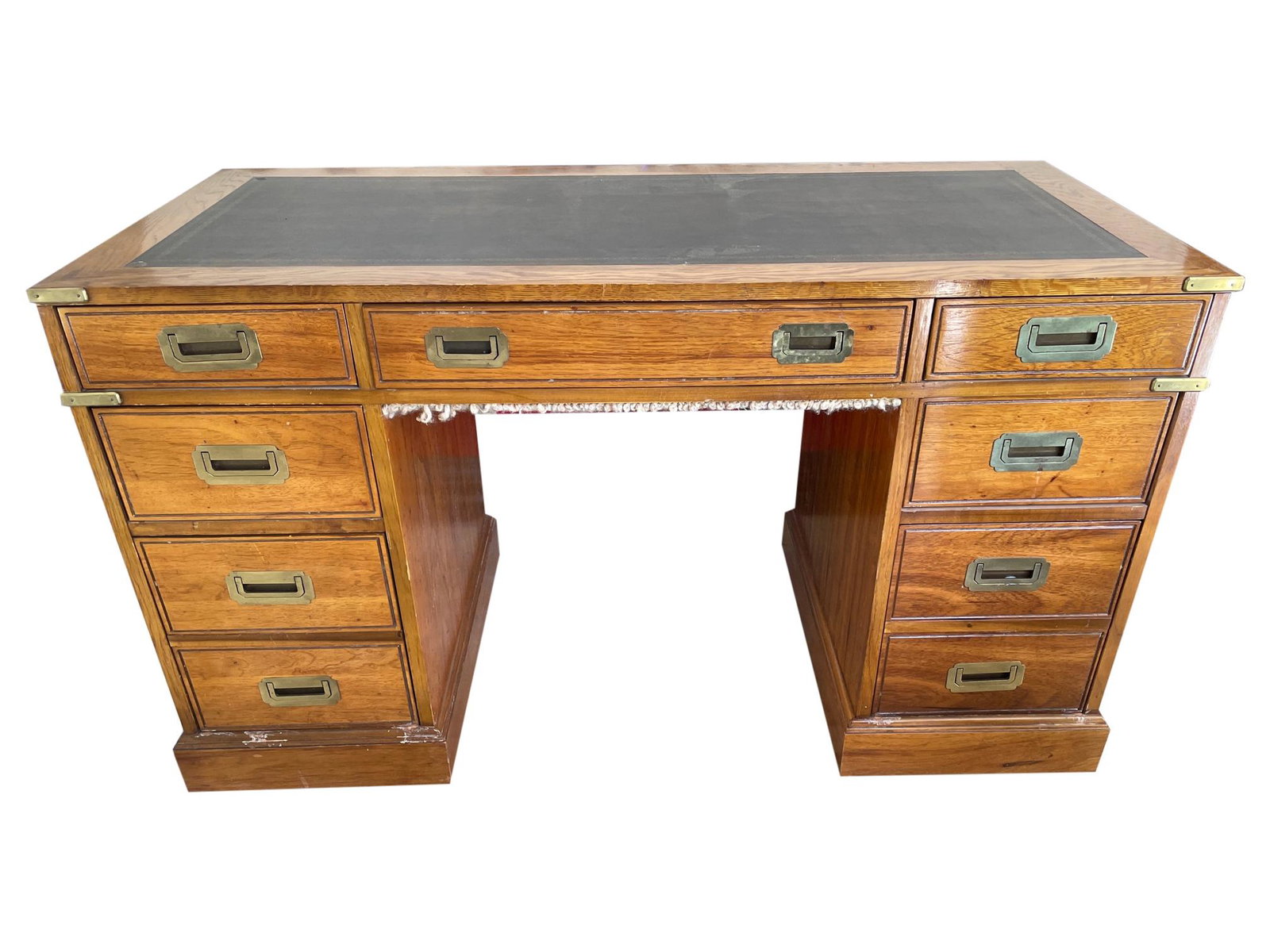 Campaign Style Desk: Campaign style desk. Dimensions - 30" x 52" x 24"