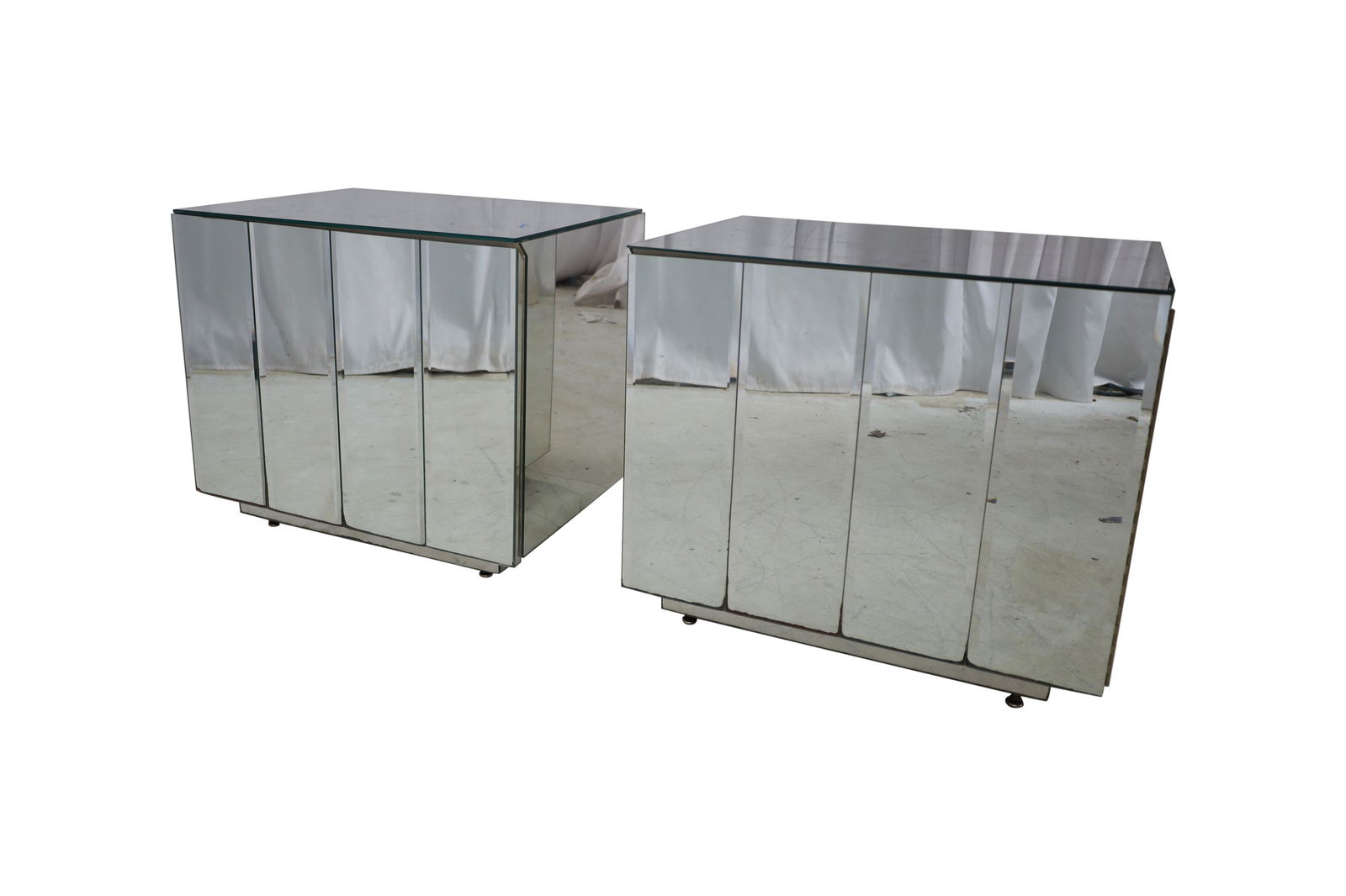 Mirrored Nightstands - Pair (1 of 4)