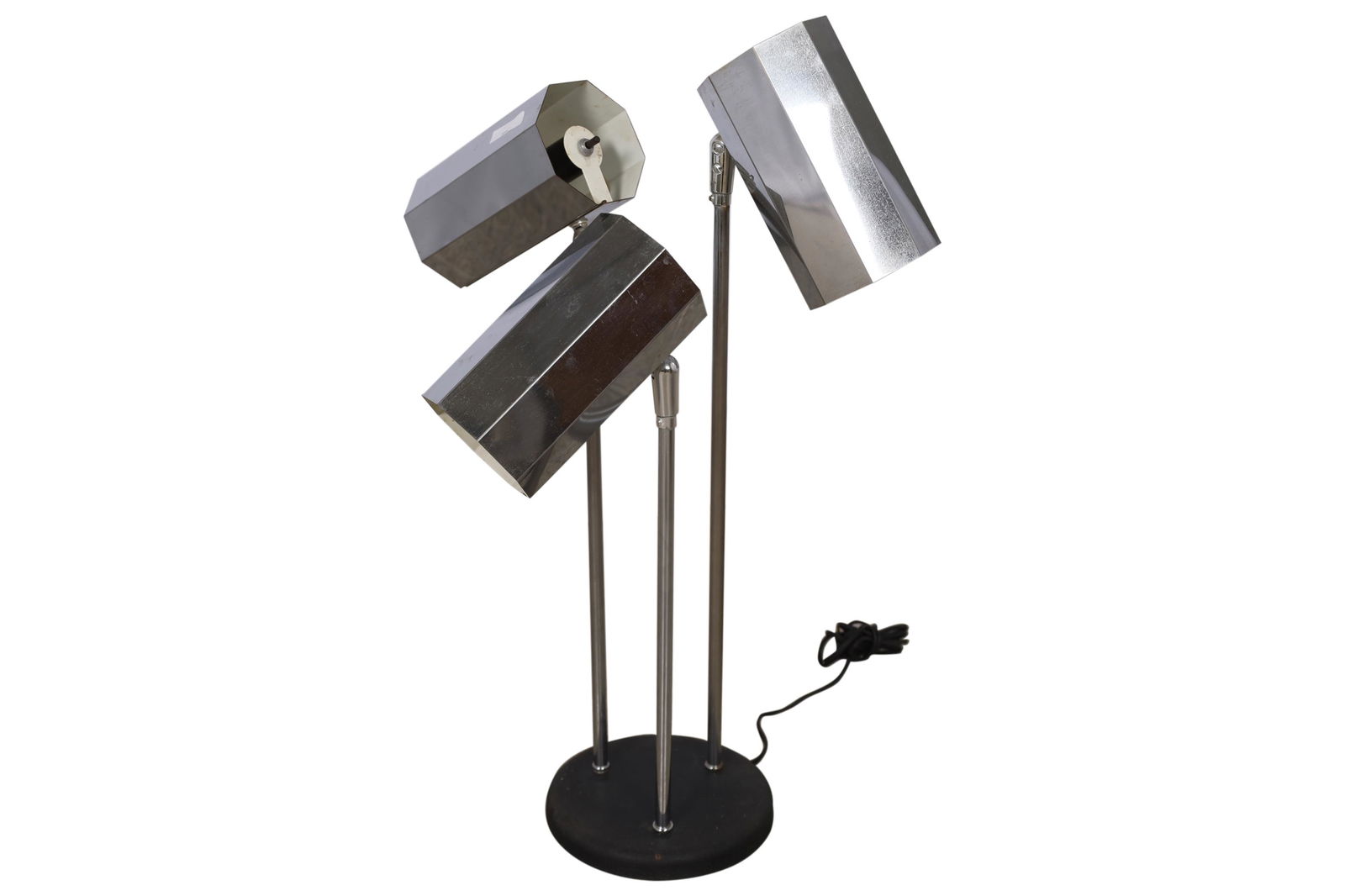 Vintage Chrome 3 Headed Adjustable Mid-Century Lamp (1 of 2)
