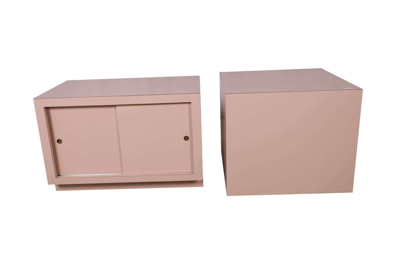 Pink Laminate Cabinet & Cube (1 of 3)