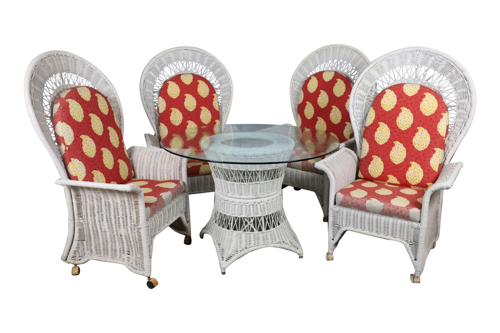 Wicker Table and 4 Chairs (1 of 5)