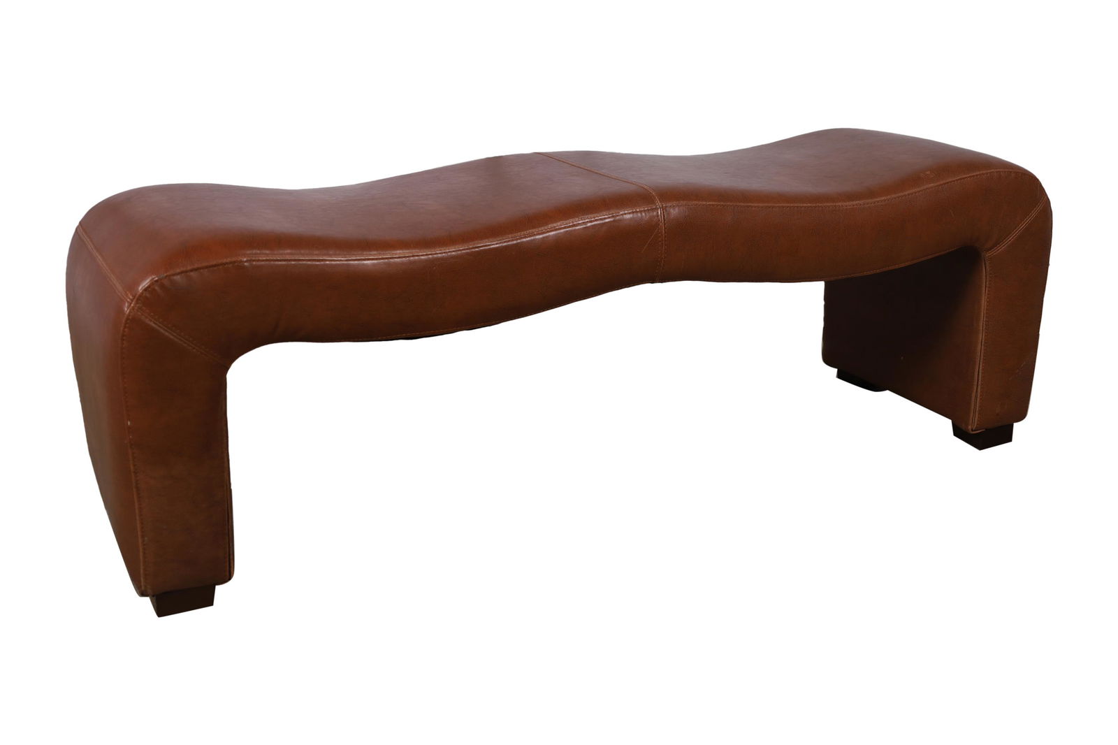 Faux Leather Bench (1 of 2)