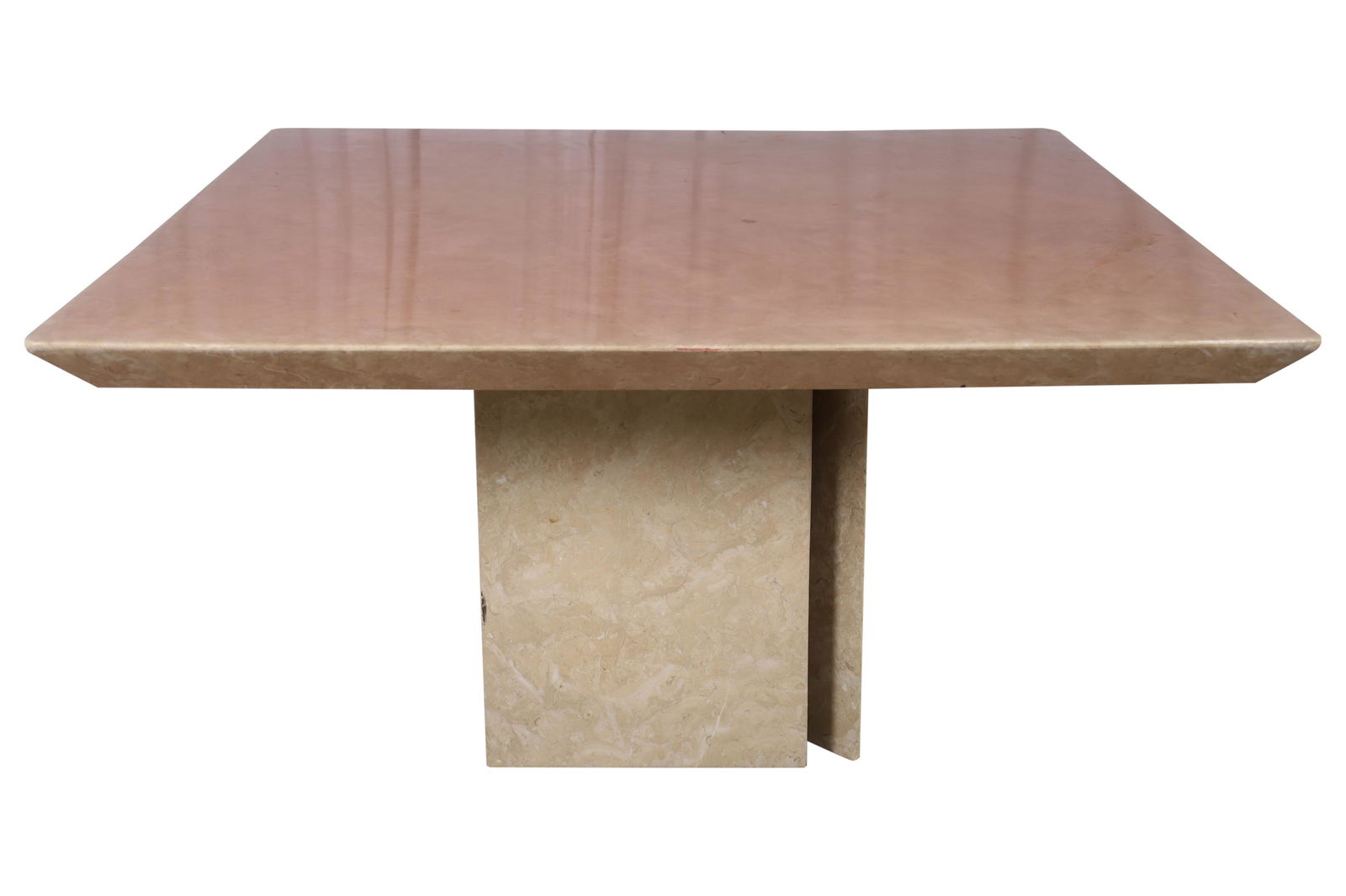 Karl Springer (Attr.) - "Knife Edge" Center Table: Karl Springer attributed "knife edge" center table. Dimensions in Inches 29.5x54x54