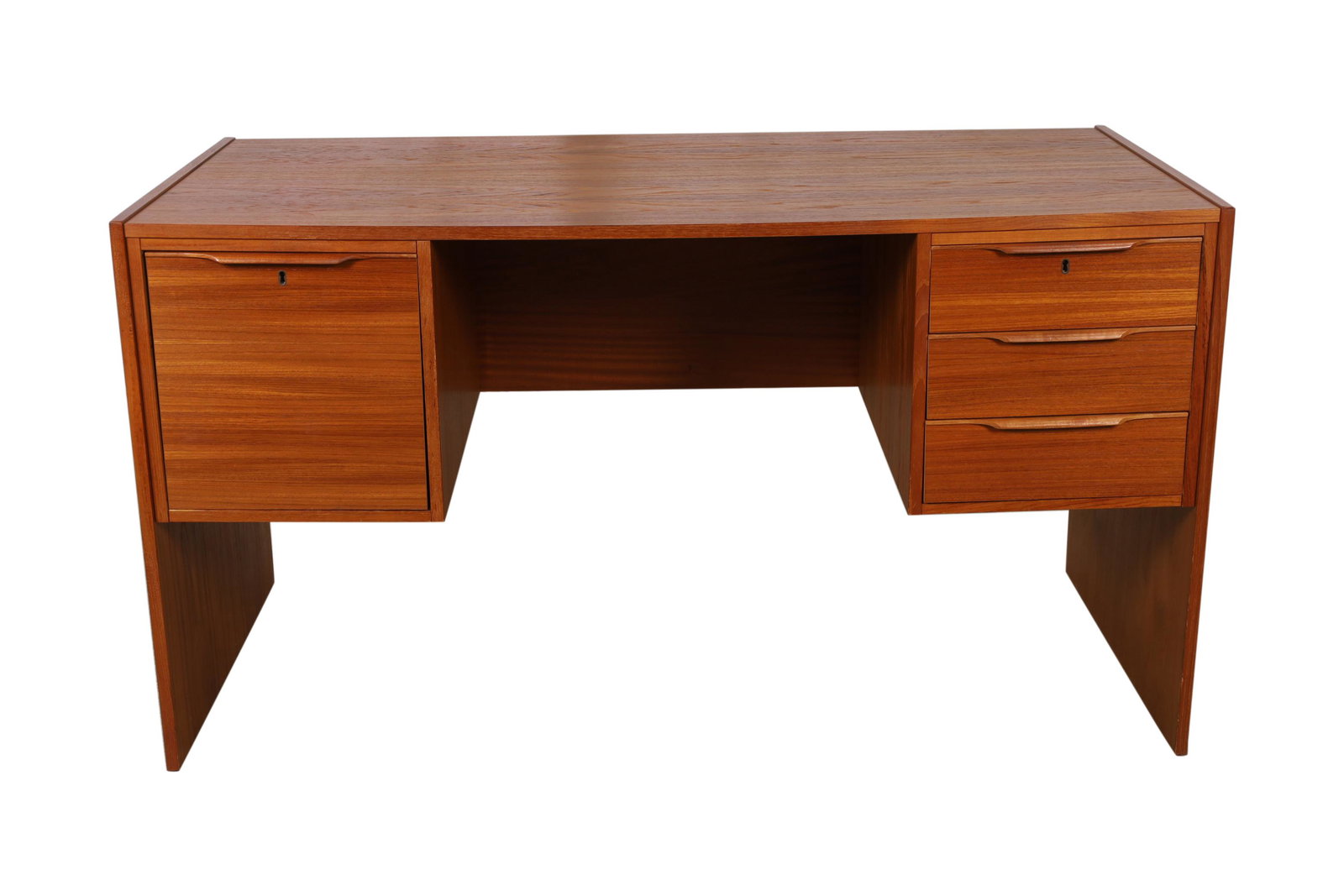 Teak Desk: Teak Desk. Dimensions 29x52x24