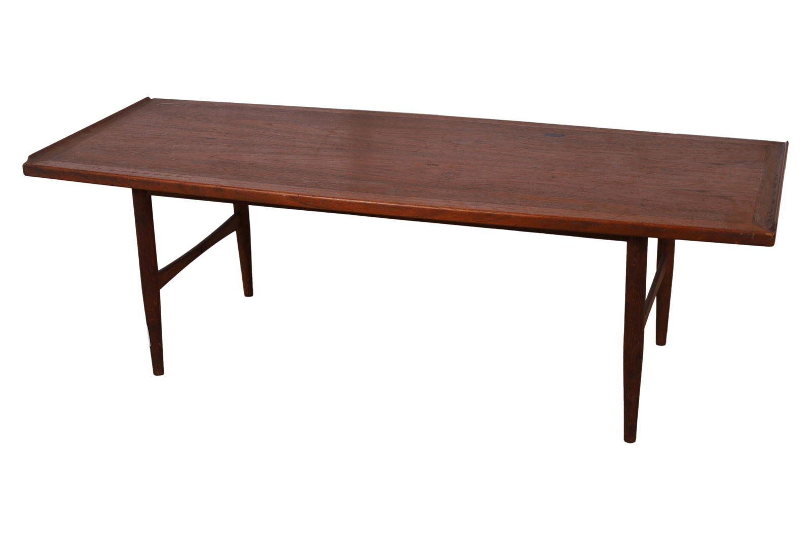 Teak Sculpted Edge Coffee Table (1 of 5)